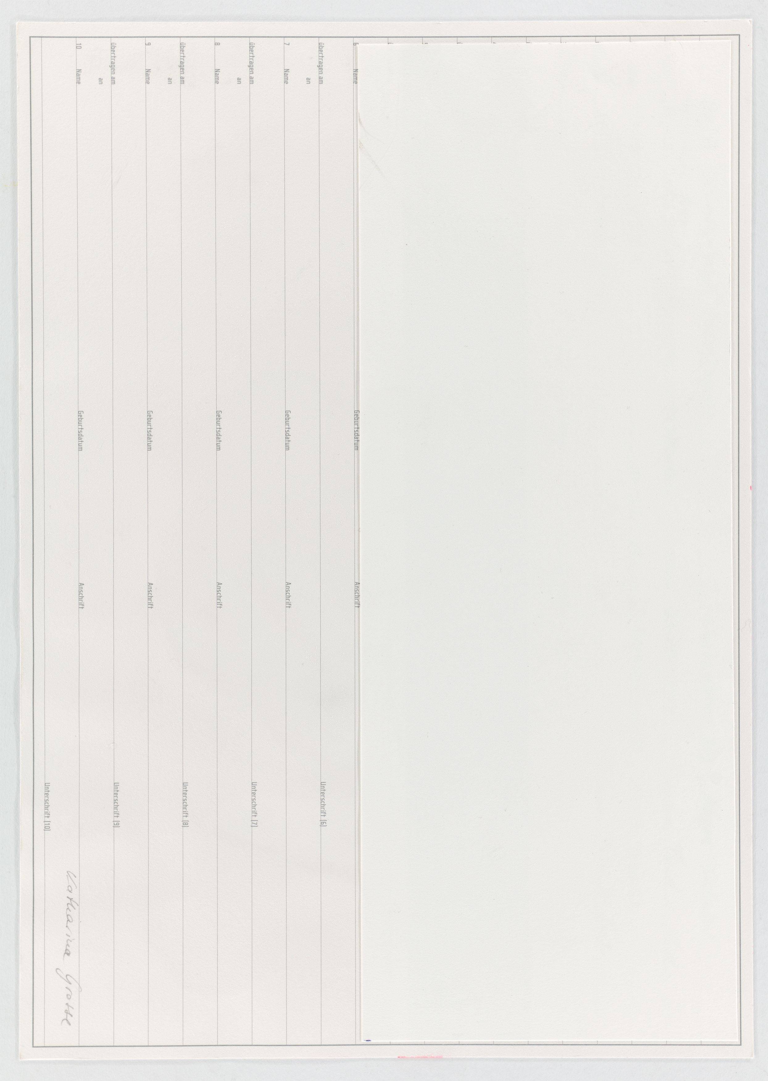 This picture shows the following artwork: Katharina Grosse. Drei Kunstaktien der UferHallen AG. 2011.