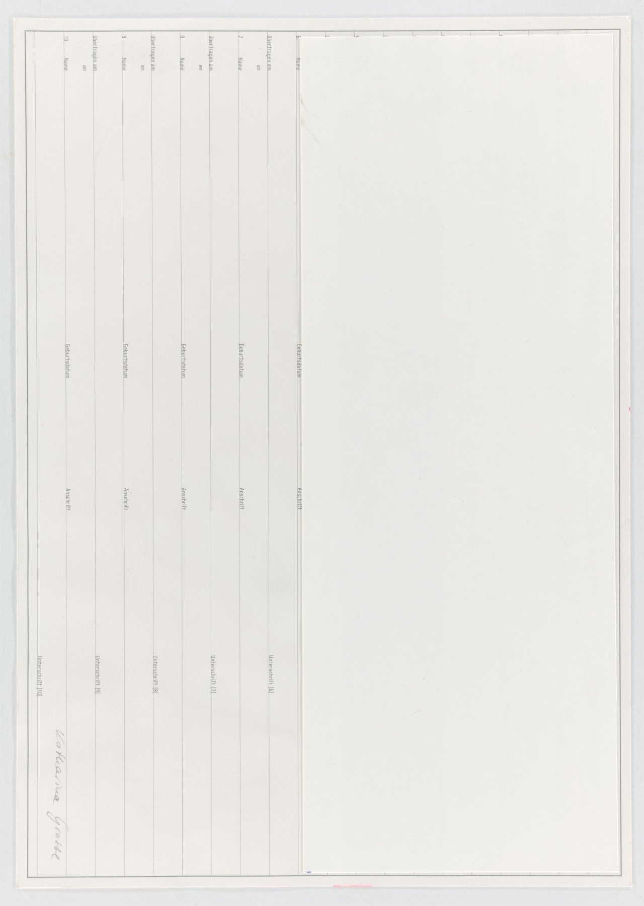 This picture shows the following artwork: Katharina Grosse. Drei Kunstaktien der UferHallen AG. 2011.