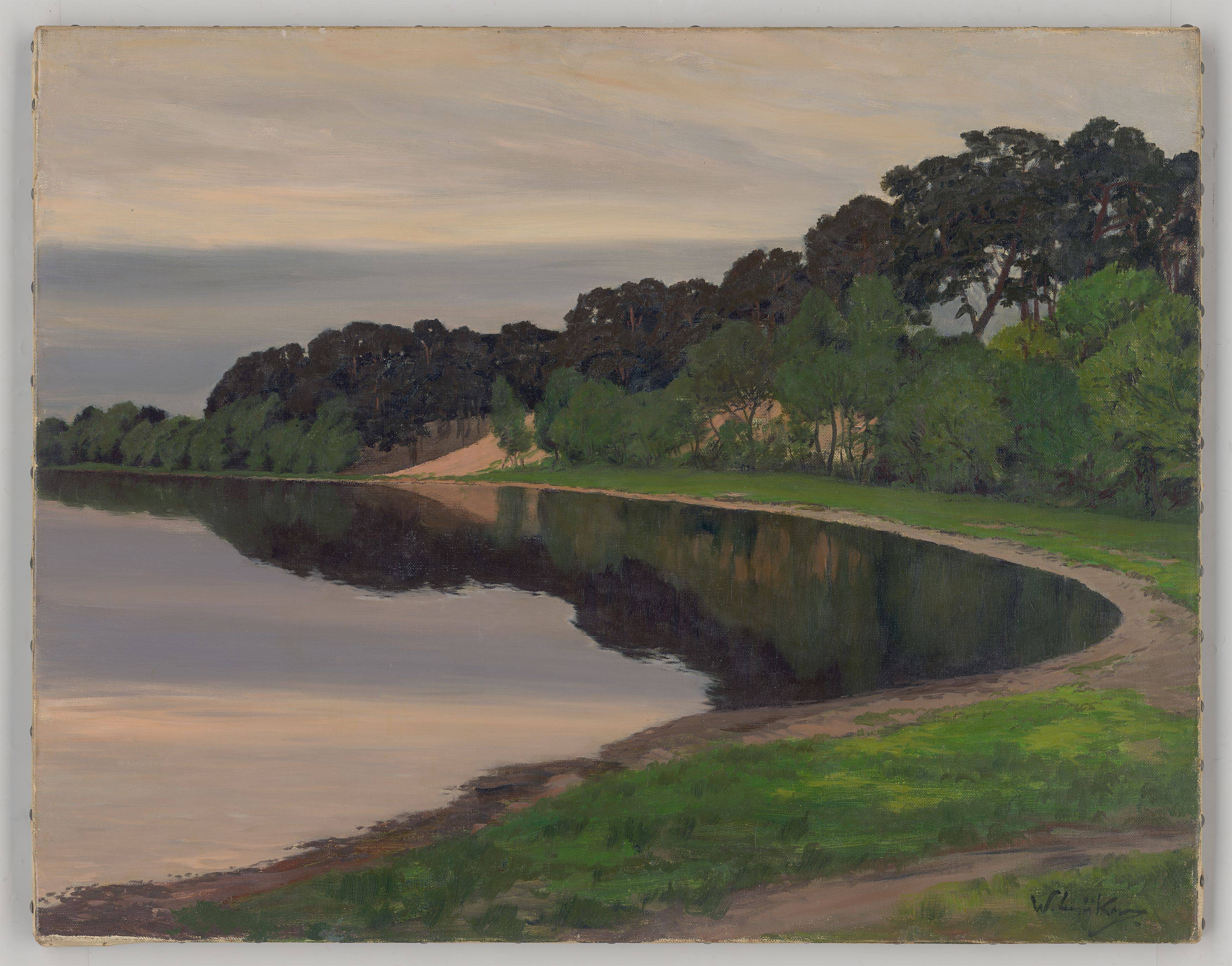 This picture shows the following artwork: Walter Leistikow. Lake in the Mark Brandenburg.