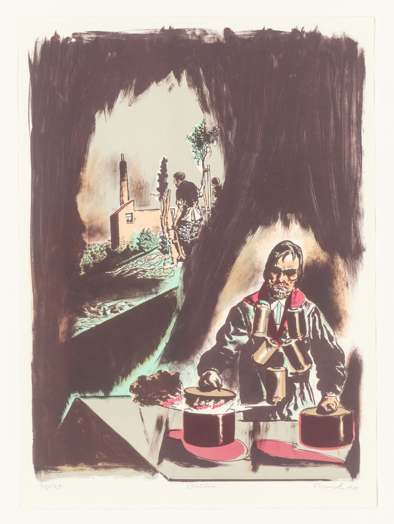 Auf diesem Bild ist das folgende Kunstwerk zu sehen: Neo Rauch. „Brüter“. 2011.