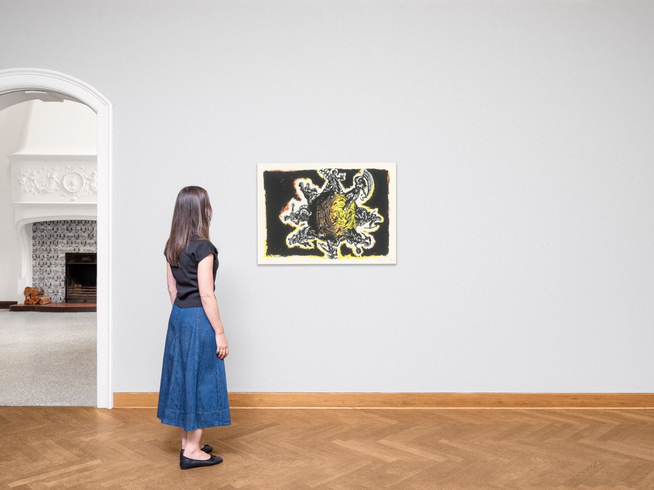 This picture shows the following artwork: Jörg Immendorff. ”Weltlauf”. 1998.
