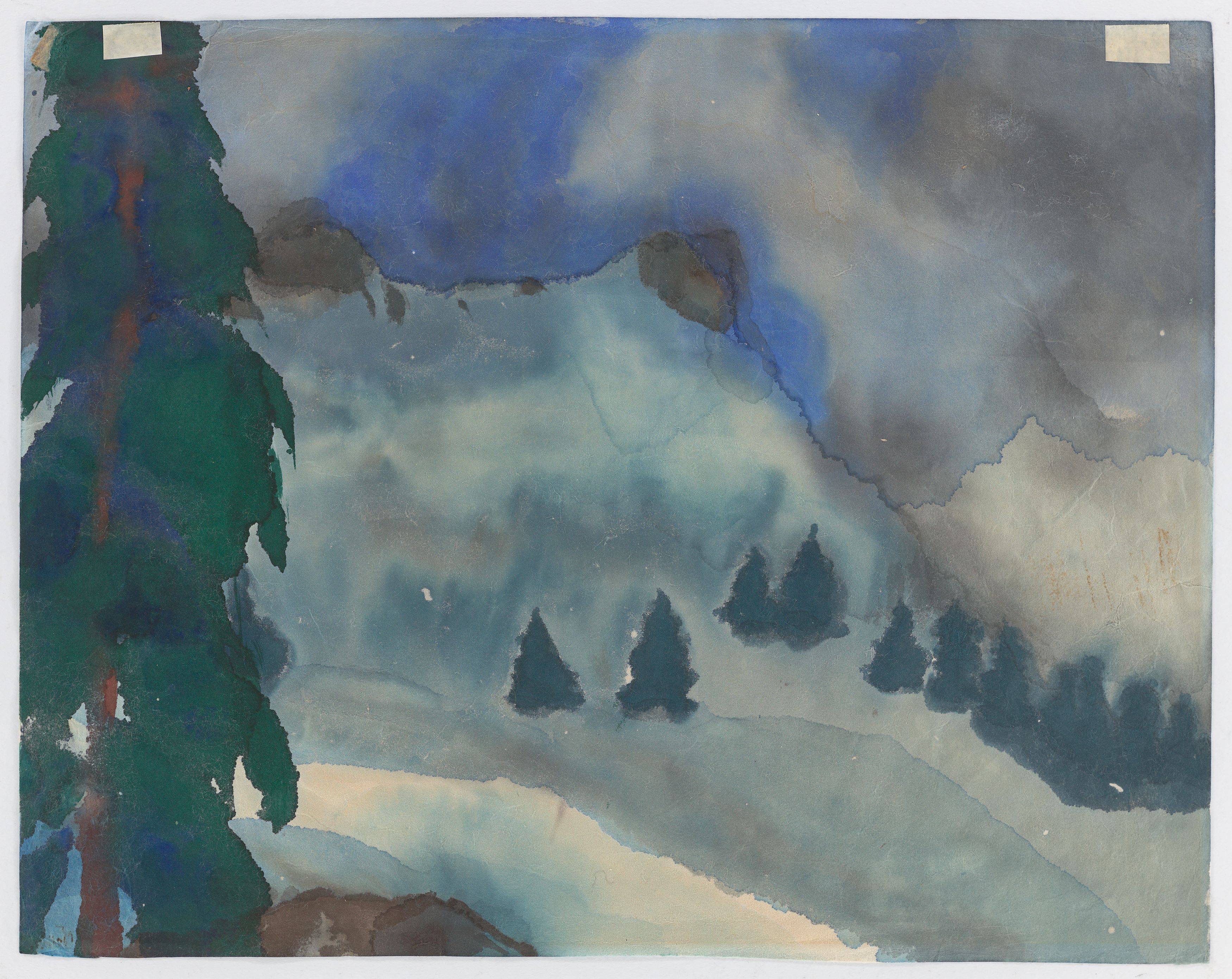 Auf diesem Bild ist das folgende Kunstwerk zu sehen: Emil Nolde. „Arosa“. 1920er Jahre.
