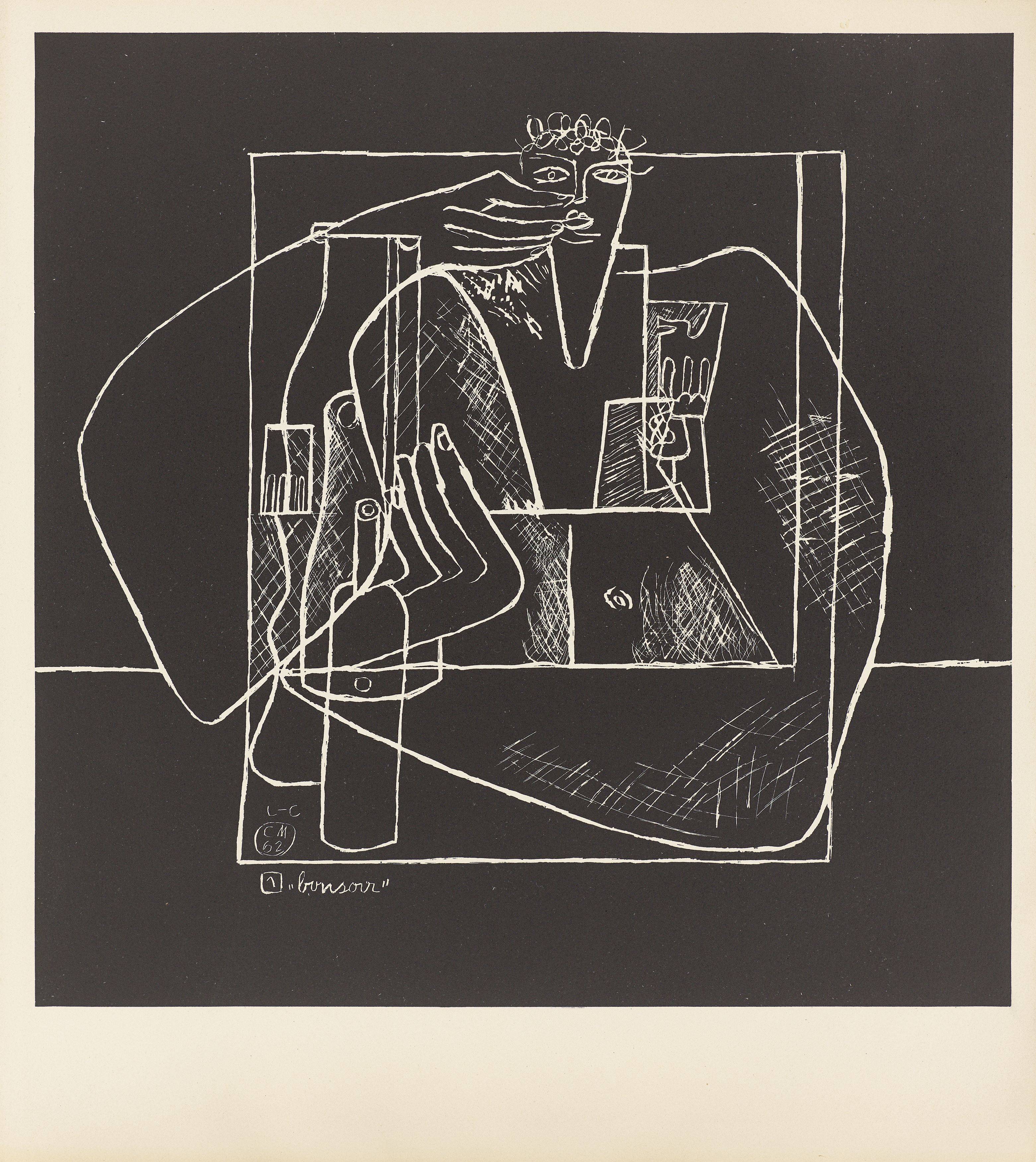 This picture shows the following artwork:  Le Corbusier. „La mer est toujours présente“. 1962.