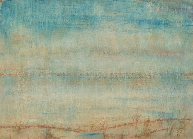 This picture shows the following artwork: Christian Rohlfs. After sunset (Ascona). 1937.