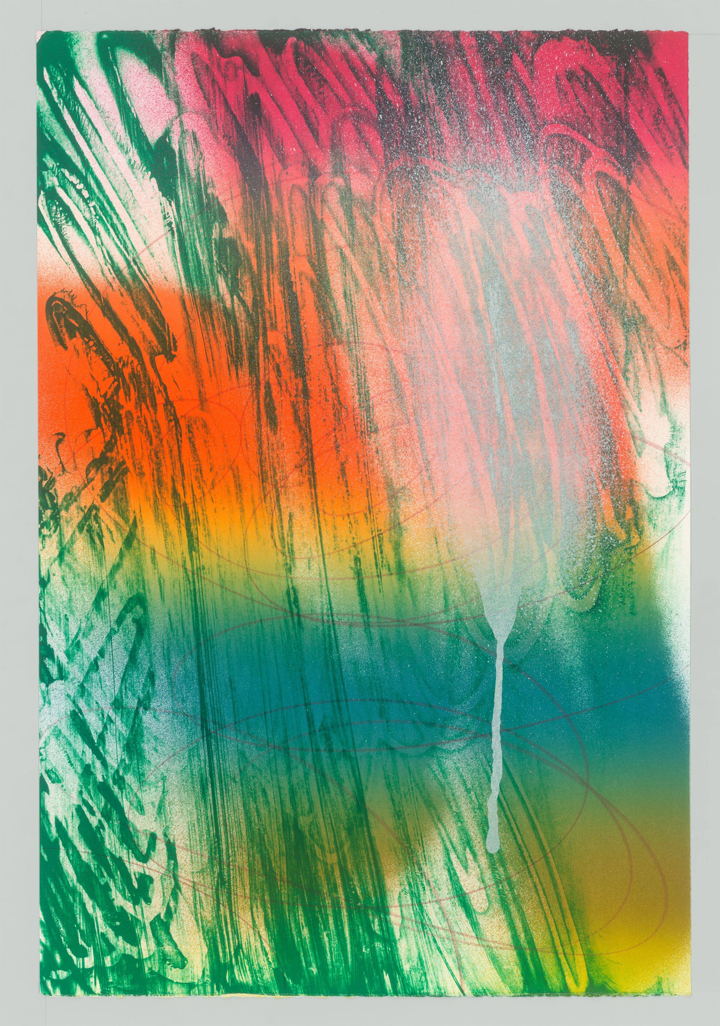 This picture shows the following artwork: Katharina Grosse. ”Fo' Faux Rocks”. 2007.