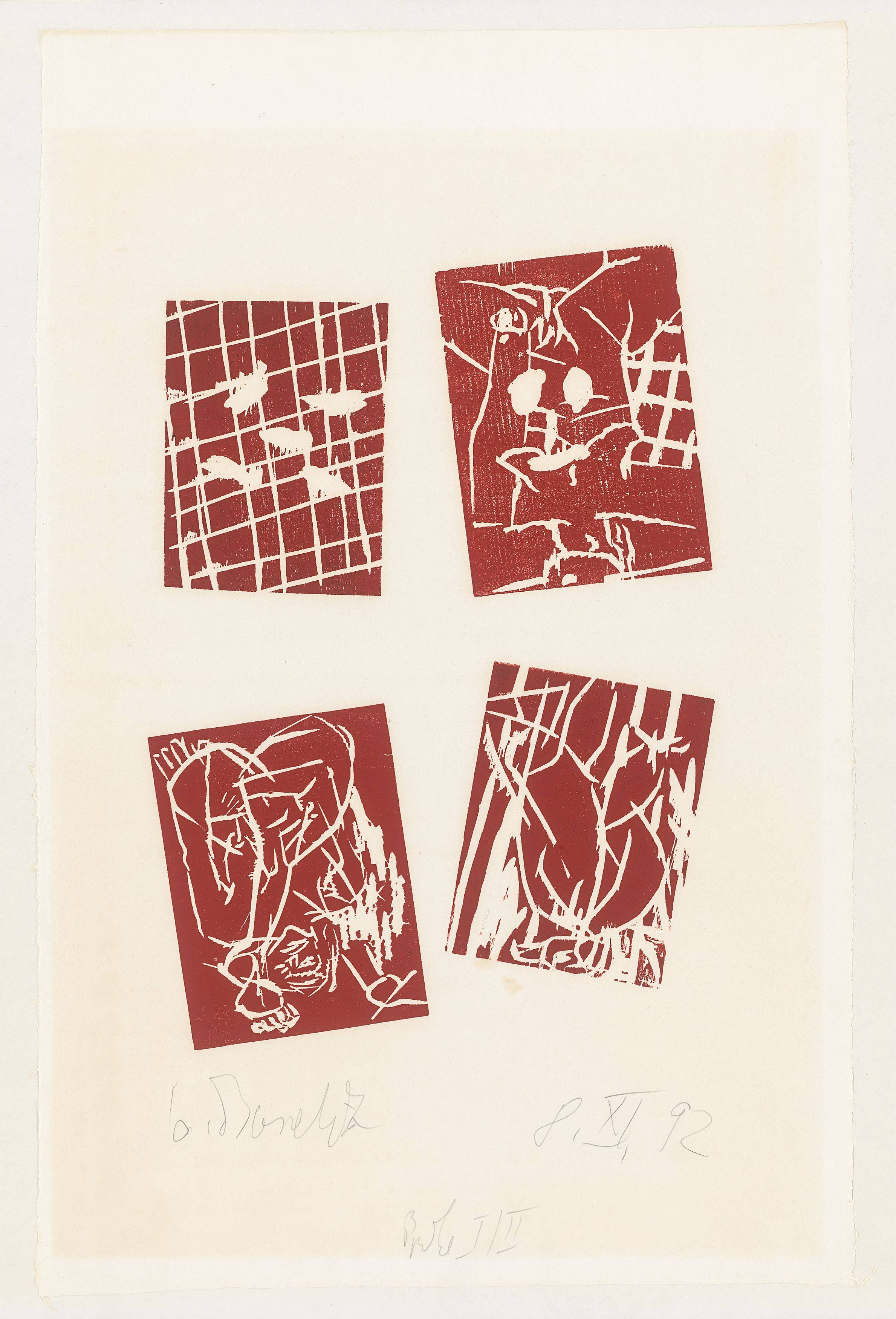 This picture shows the following artwork: Georg Baselitz. Untitled. 1992.