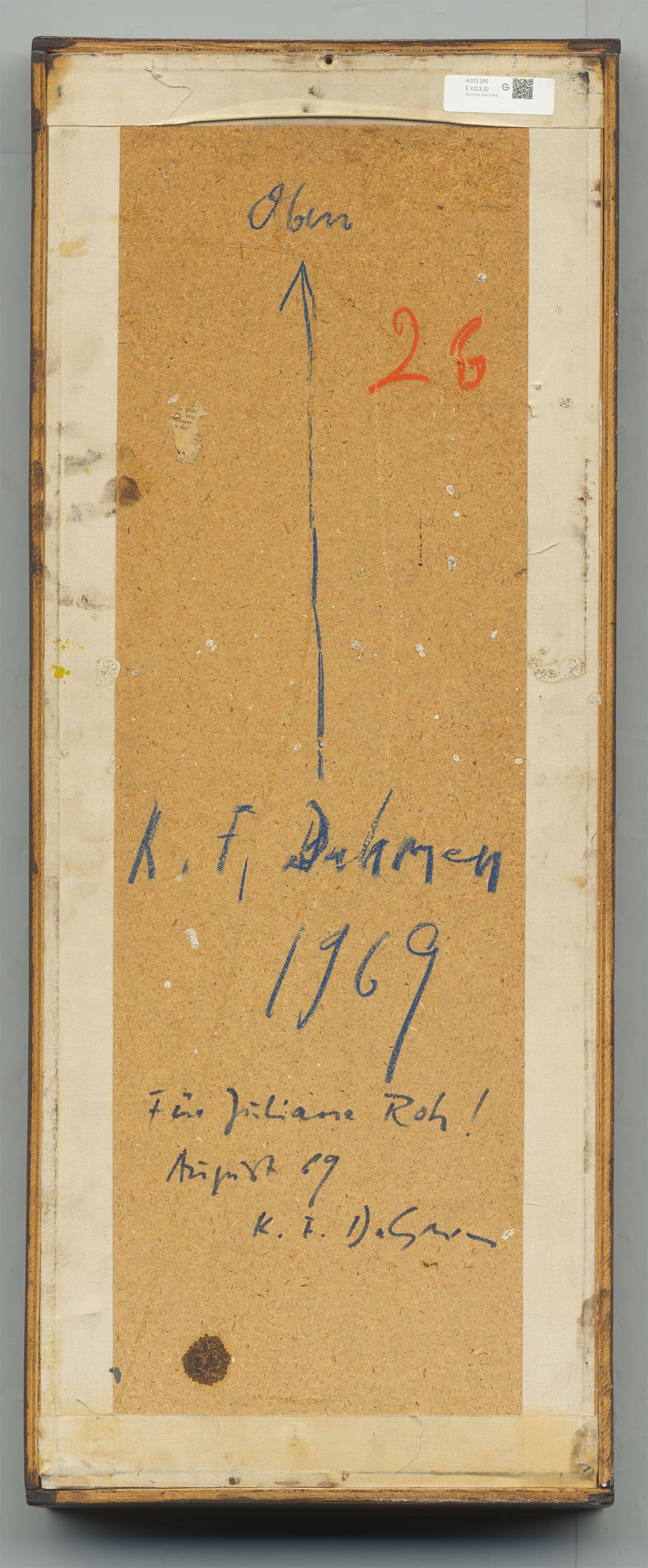 This picture shows the following artwork: Karl Fred Dahmen. ”Montagekasten mit Seil”. 1969.