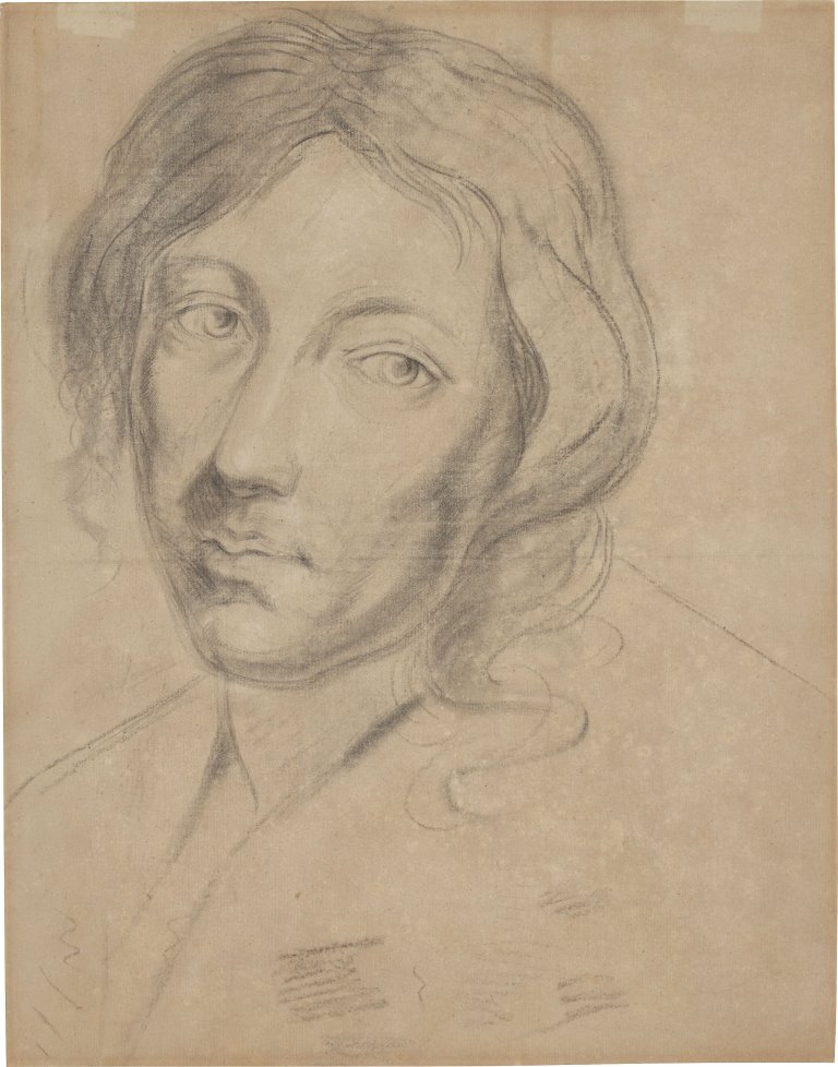 This picture shows the following artwork: Philipp Otto Runge. ”Apostel Simon. Nach van Dyck”. Circa 1798.