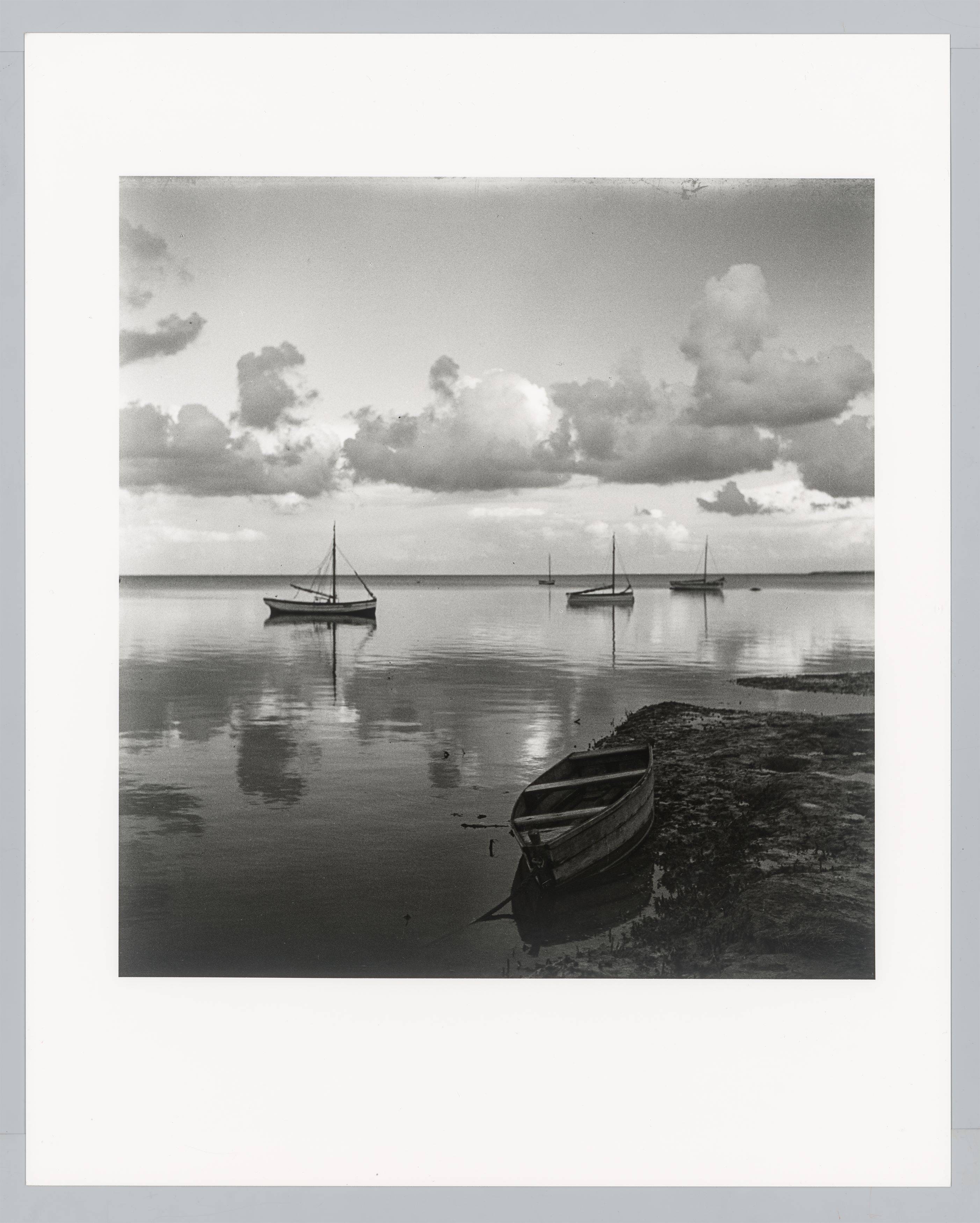Auf diesem Bild ist das folgende Kunstwerk zu sehen: Bleicke Bleicken. Abend am Haff I, Keitum. 1931/35.