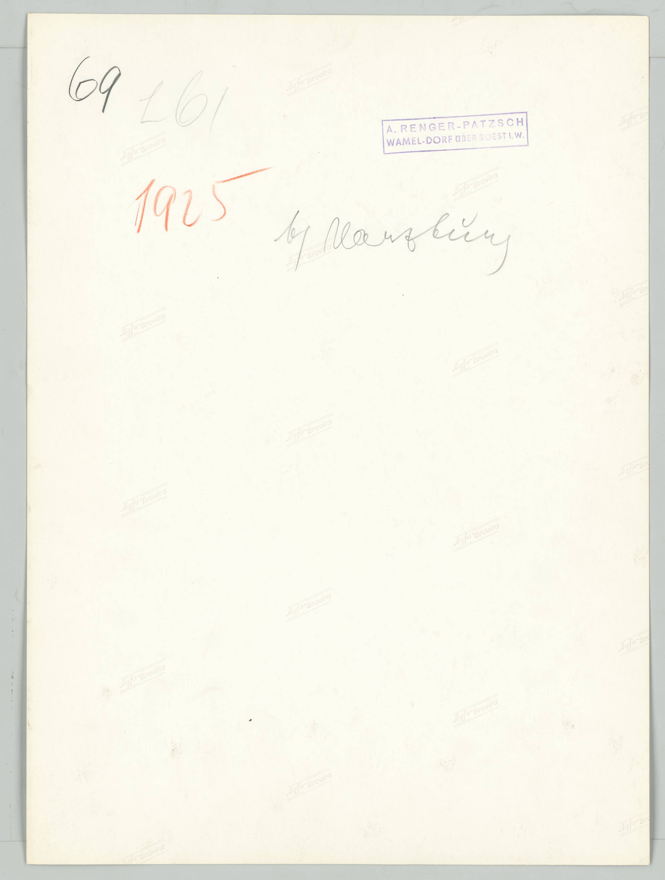 This picture shows the following artwork: Albert Renger-Patzsch. ”B[ei]/ Harzburg”. 1925.