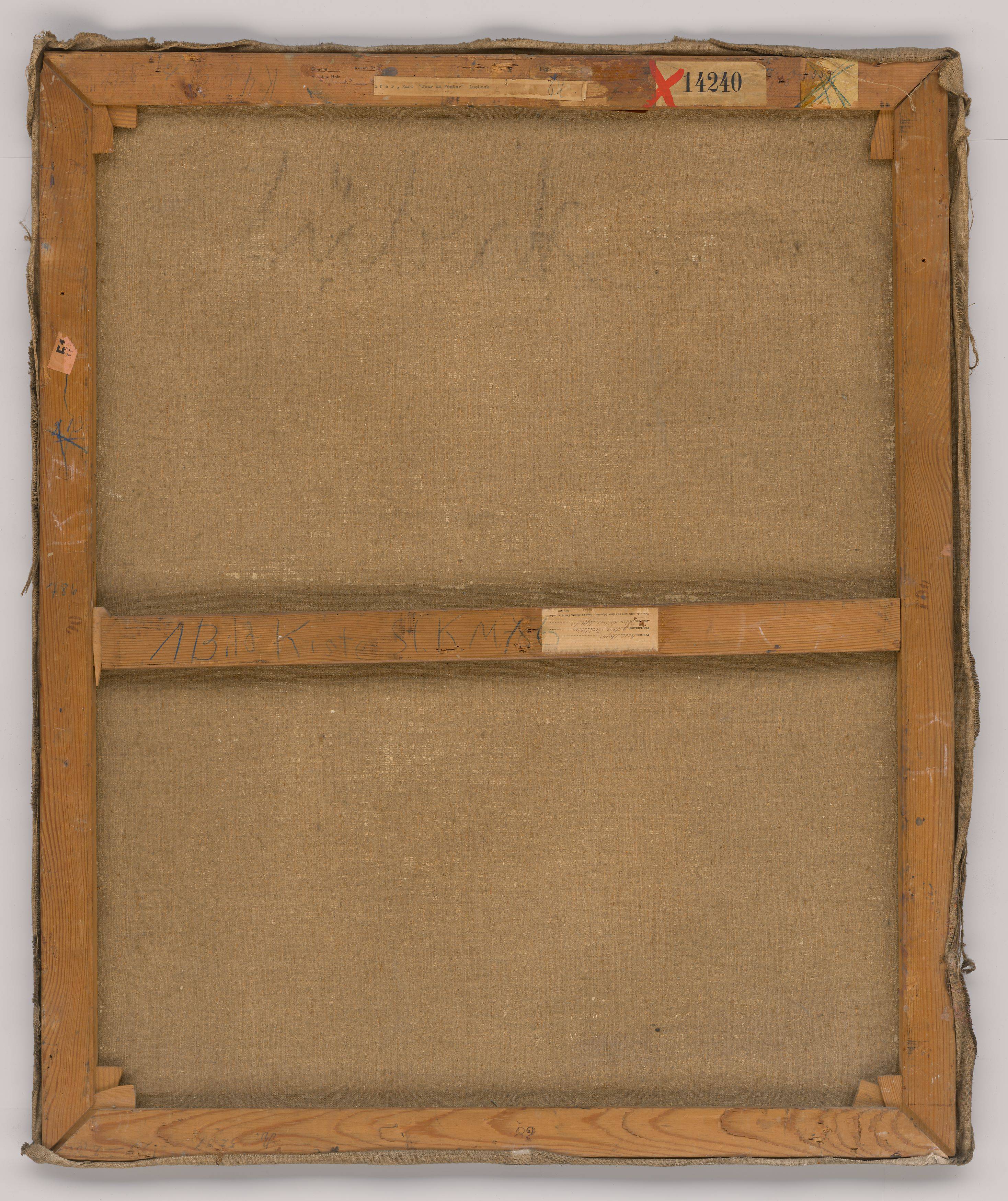 This picture shows the following artwork: Karl Hofer. ”Paar am Fenster”. 1925.