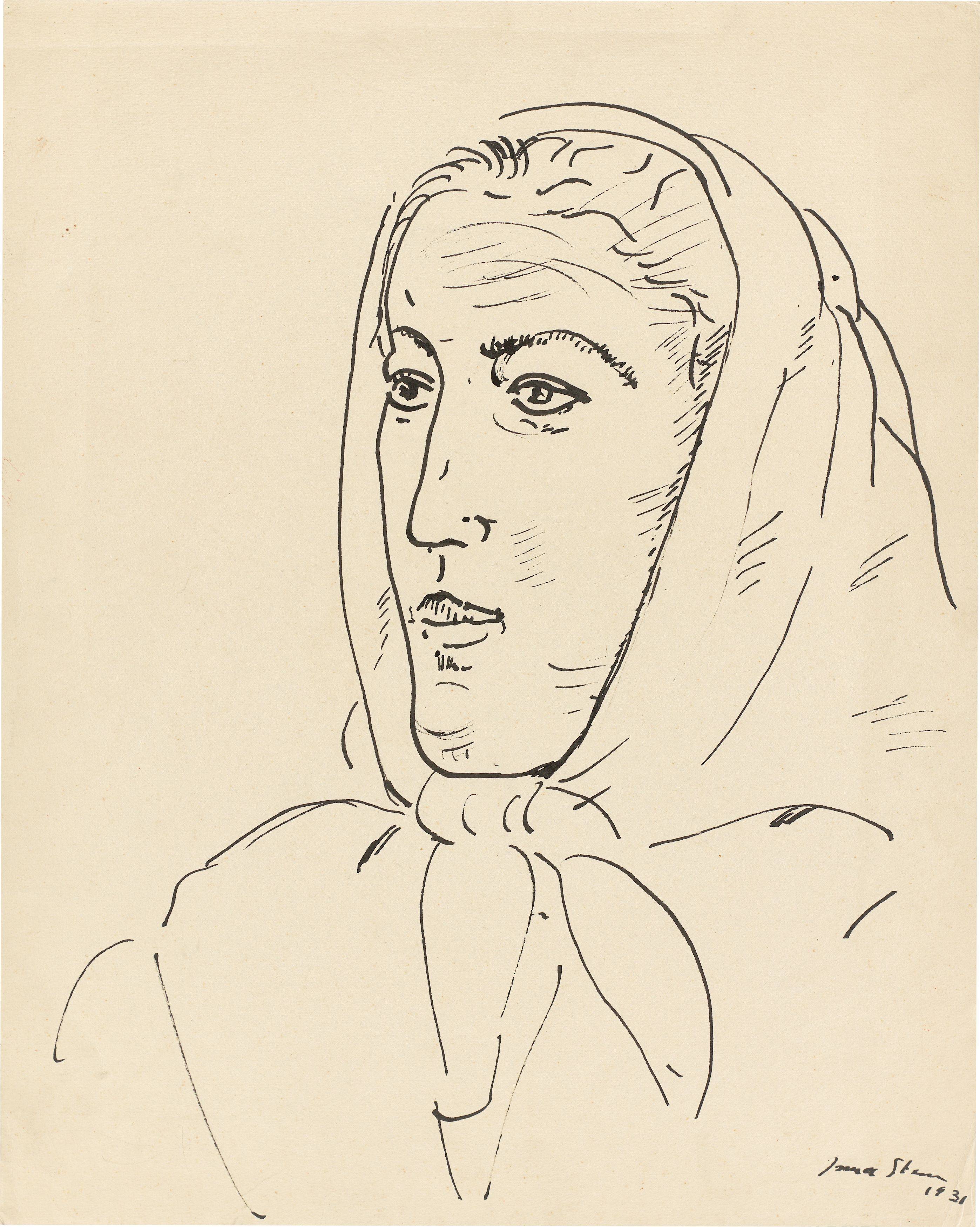 This picture shows the following artwork: Irma Stern. Portrait of a woman. 1931.