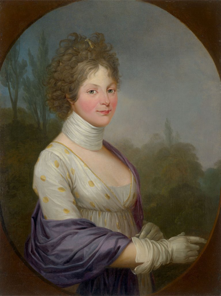 This picture shows the following artwork: Friedrich Georg Weitsch. Portrait of Queen Louise of Prussia. 1799.