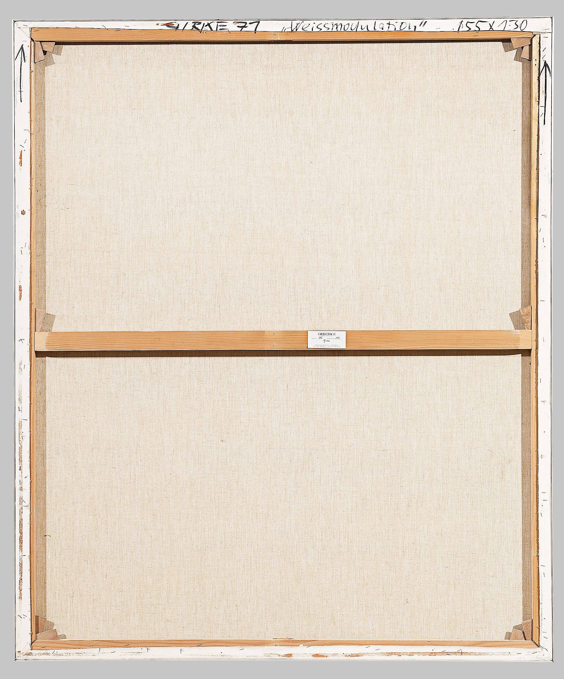 This picture shows the following artwork: Raimund Girke. ”Weissmodulation”. 1971.