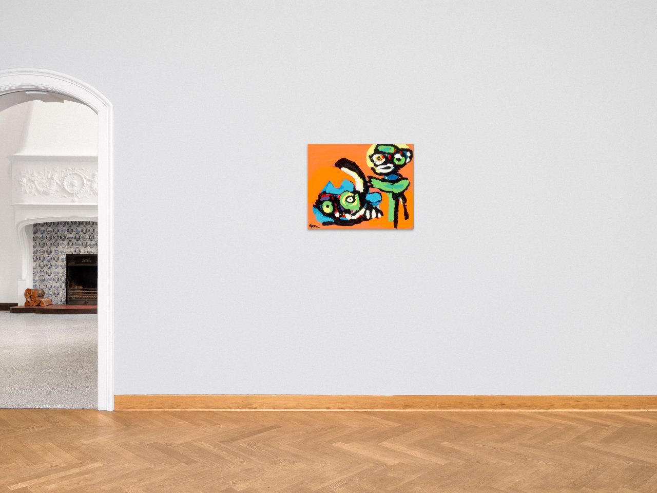 This picture shows the following artwork: Karel Appel. Untitled. Early 1970s.