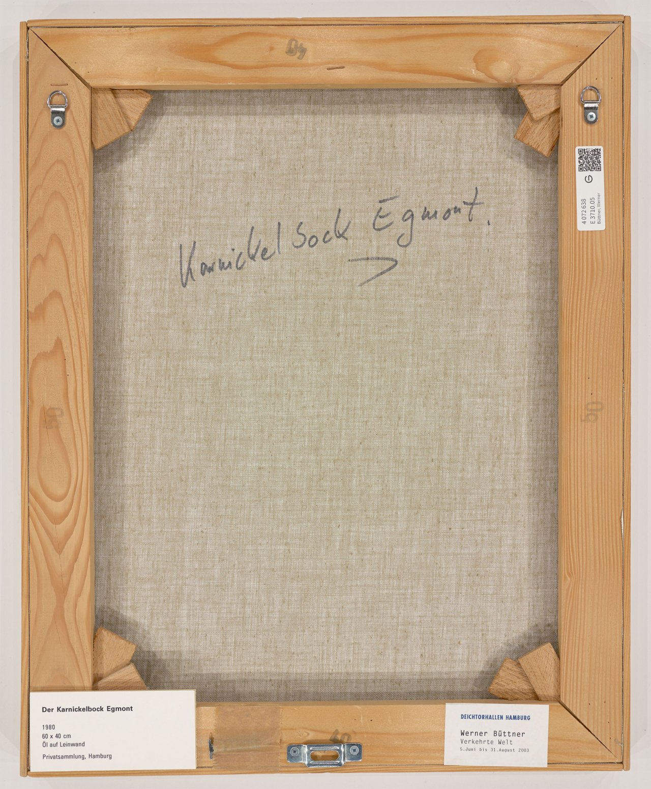 This picture shows the following artwork: Werner Büttner. ”Kanickelbock Edmont”. 1980.