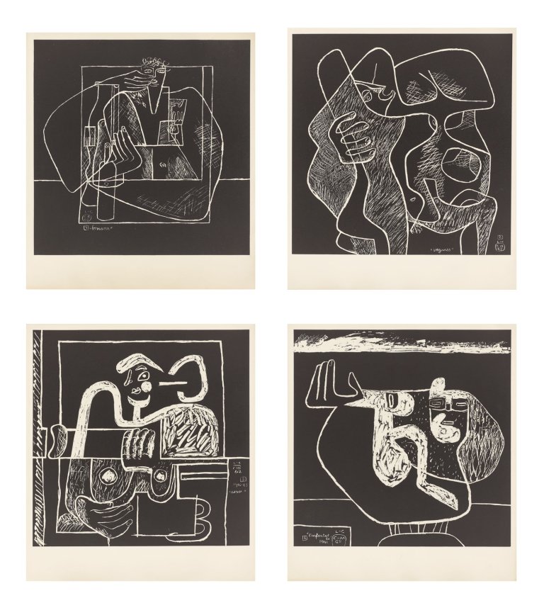 This picture shows the following artwork:  Le Corbusier. „La mer est toujours présente“. 1962.
