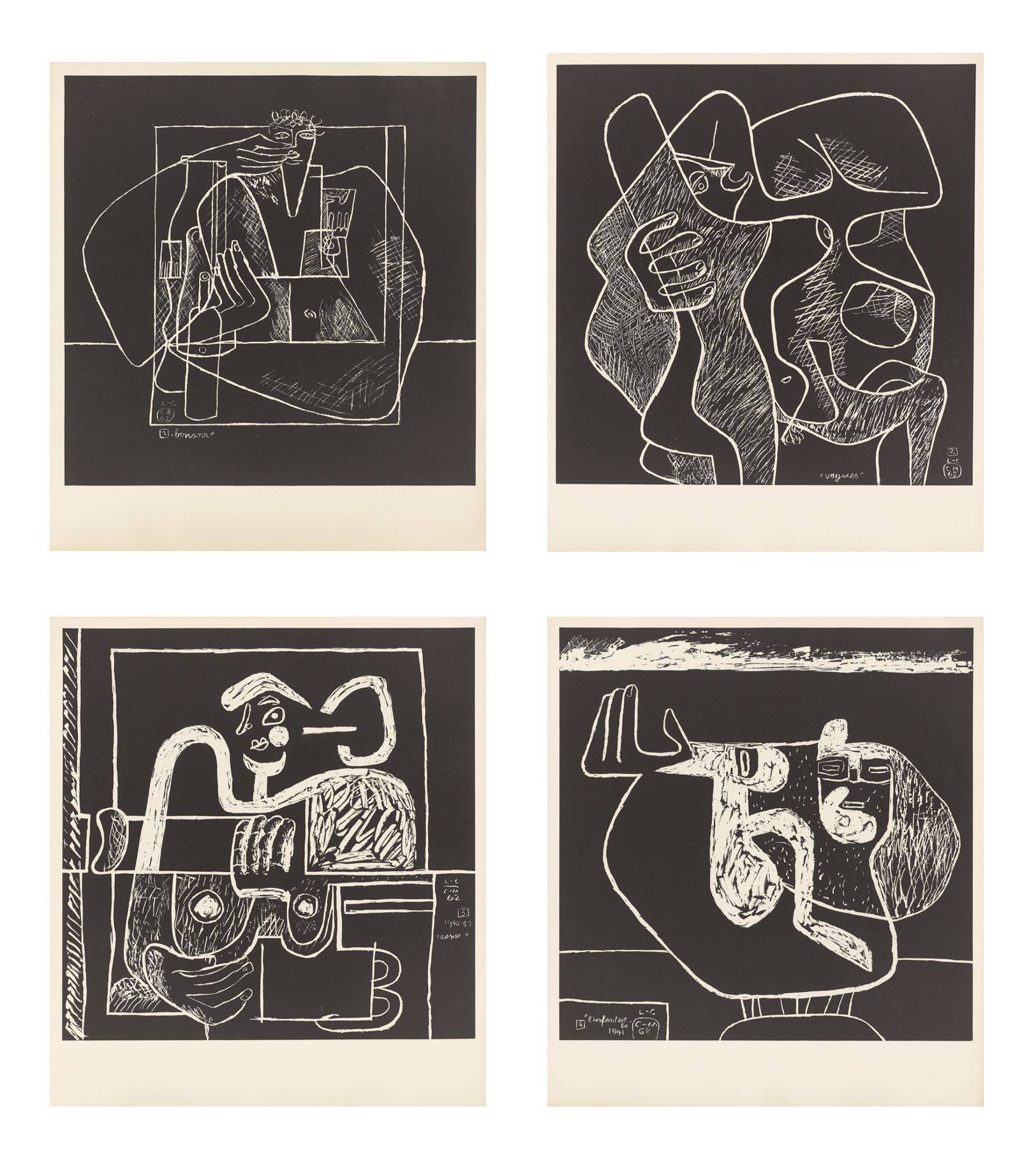 This picture shows the following artwork:  Le Corbusier. „La mer est toujours présente“. 1962.