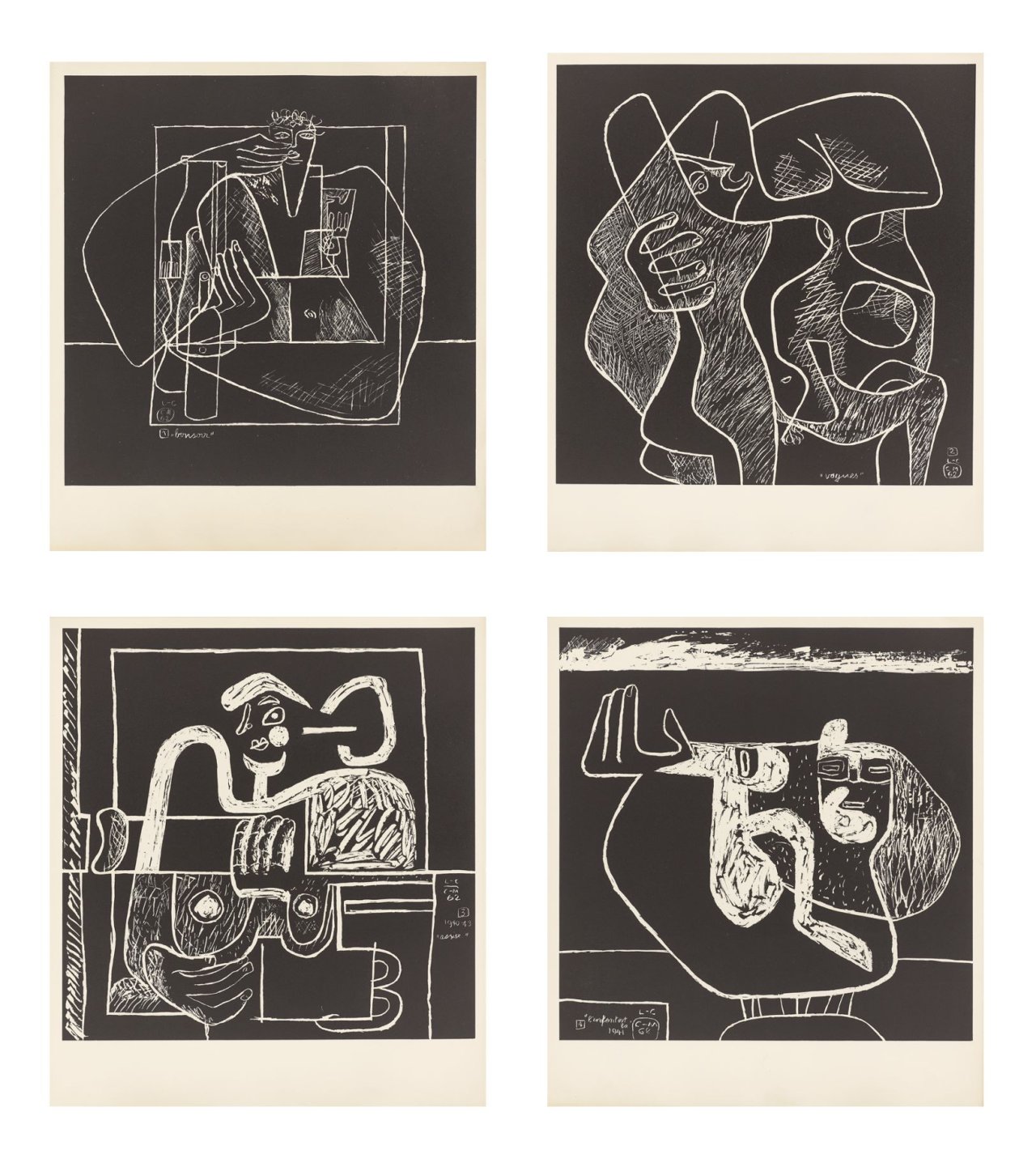 This picture shows the following artwork:  Le Corbusier. „La mer est toujours présente“. 1962.