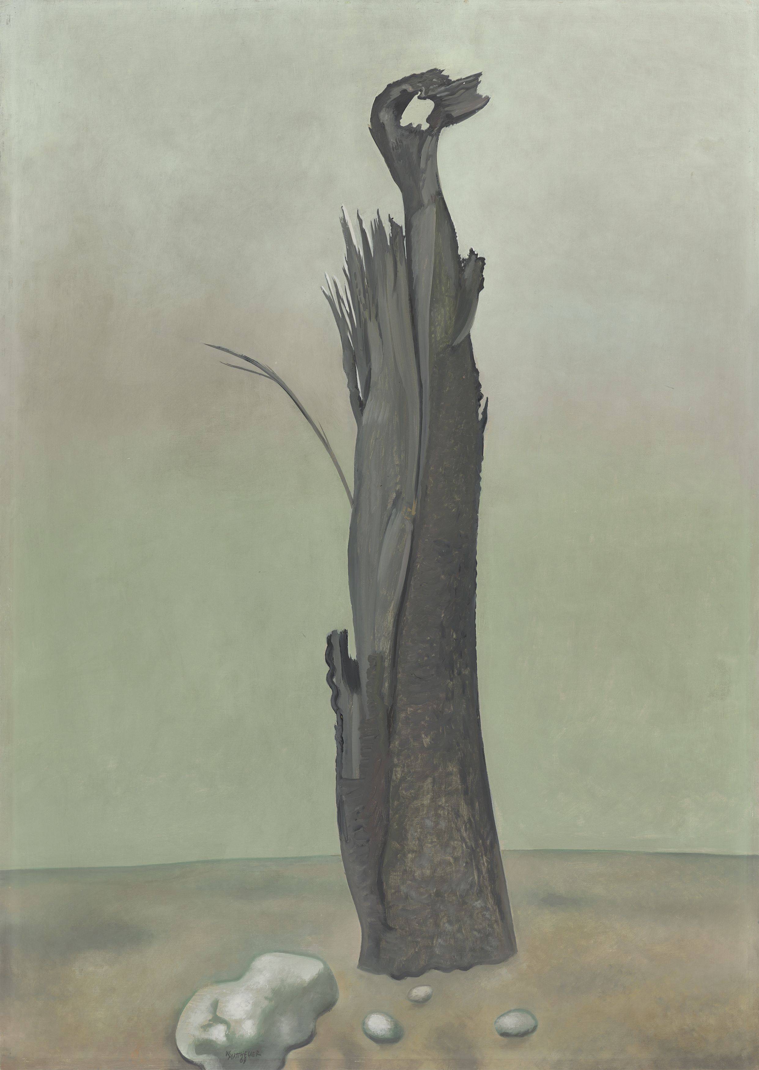 Auf diesem Bild ist das folgende Kunstwerk zu sehen: Wolfgang Mattheuer. „Merkzeichen“. 1969.