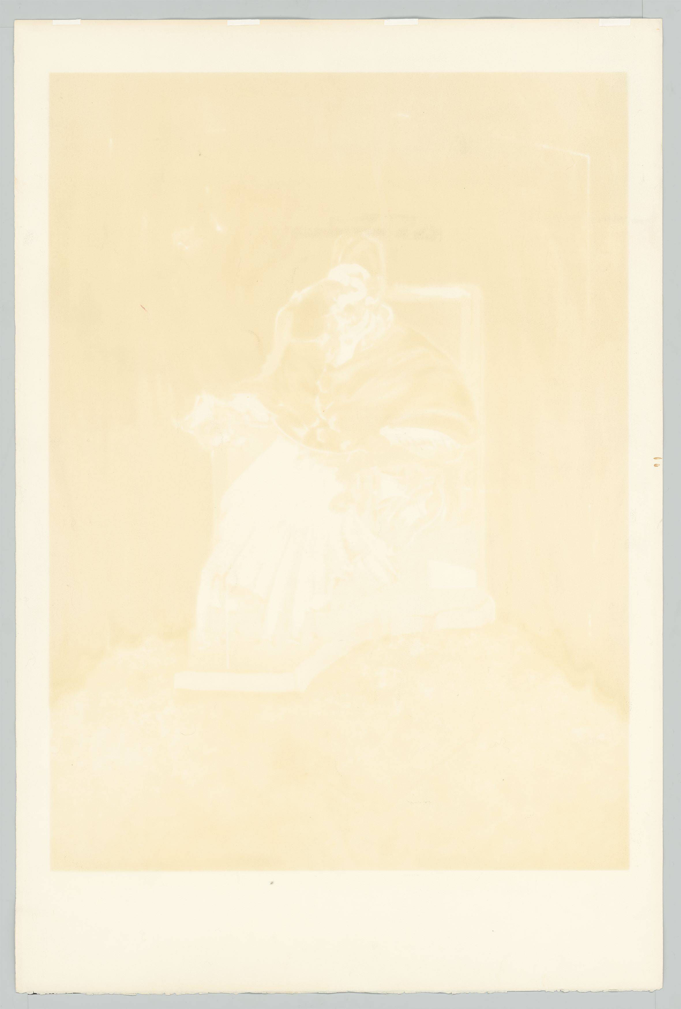 Auf diesem Bild ist das folgende Kunstwerk zu sehen: Francis Bacon. „Study for portrait of Pope Innocent X after Vélasquez“. 1989.