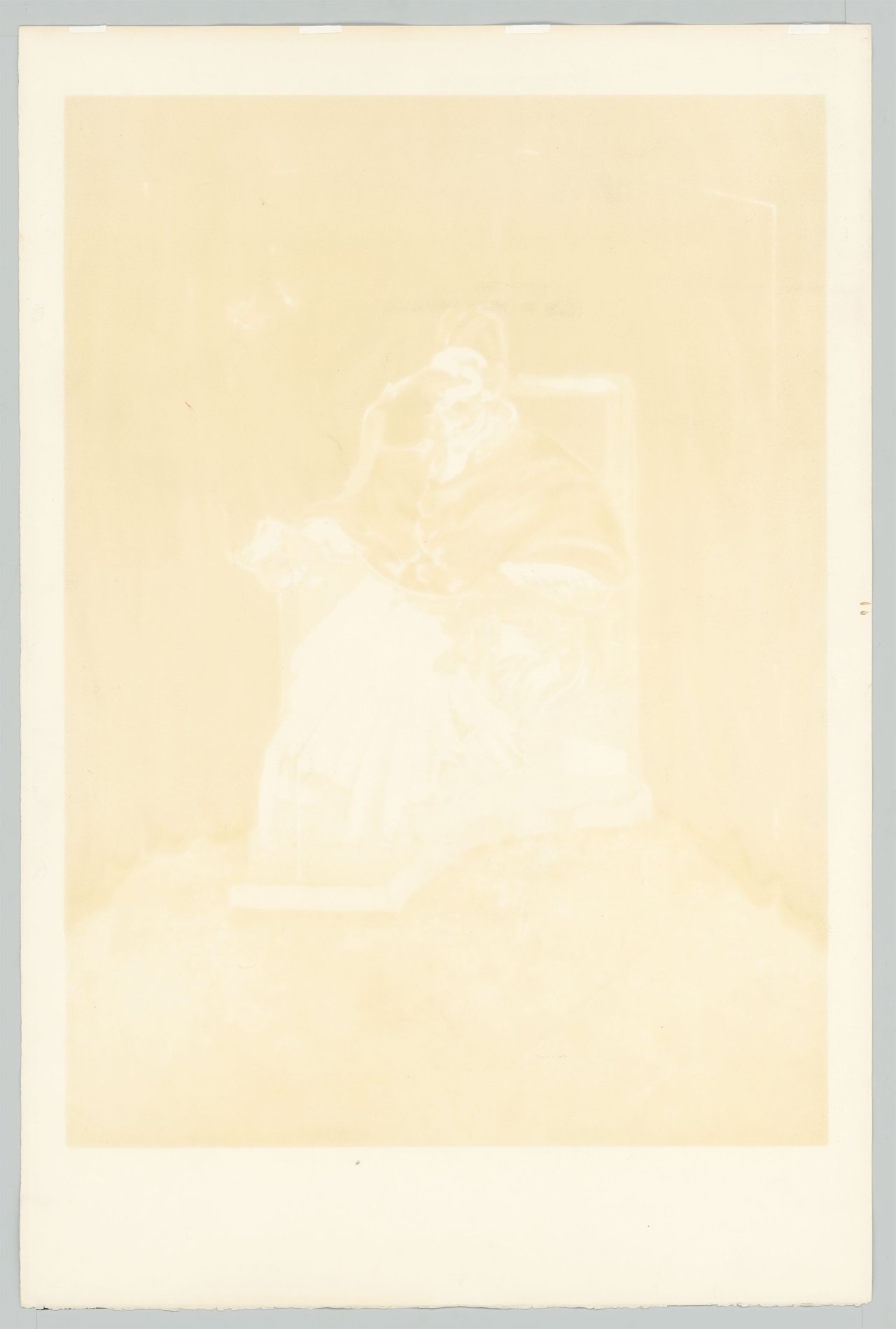 Auf diesem Bild ist das folgende Kunstwerk zu sehen: Francis Bacon. „Study for portrait of Pope Innocent X after Vélasquez“. 1989.
