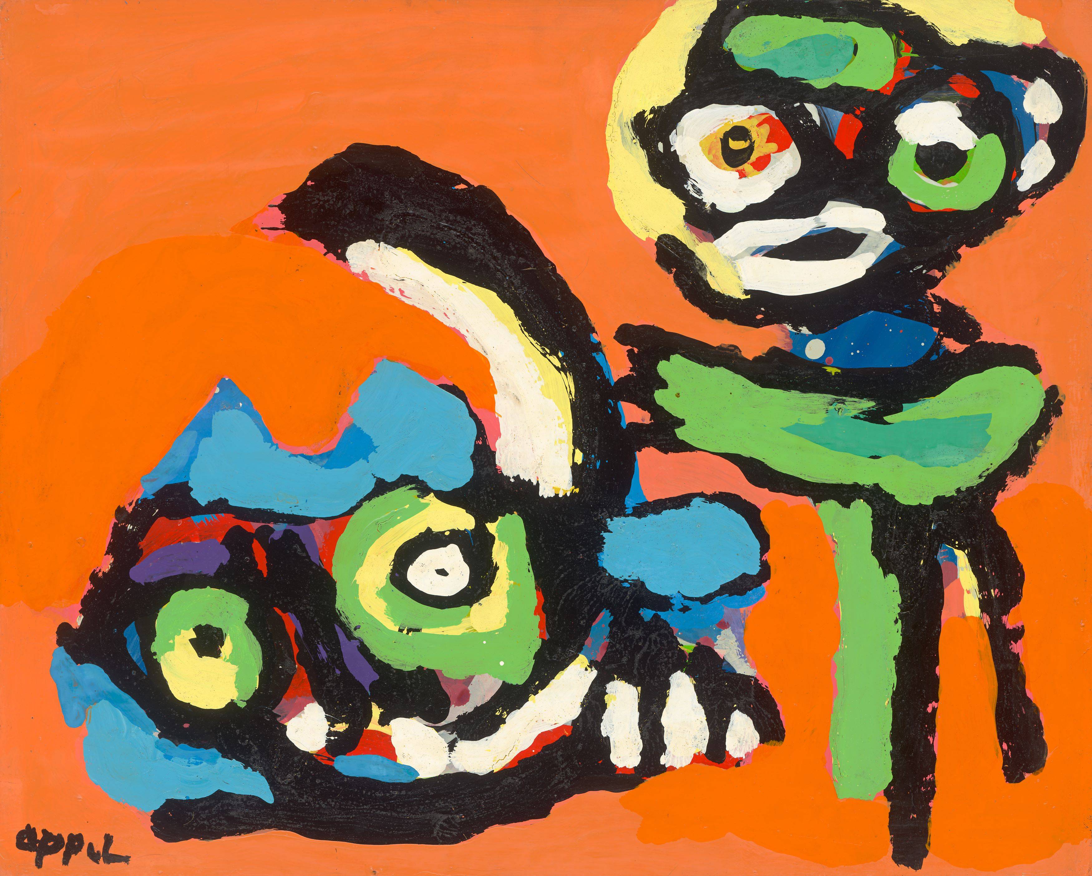 This picture shows the following artwork: Karel Appel. Untitled. Early 1970s.