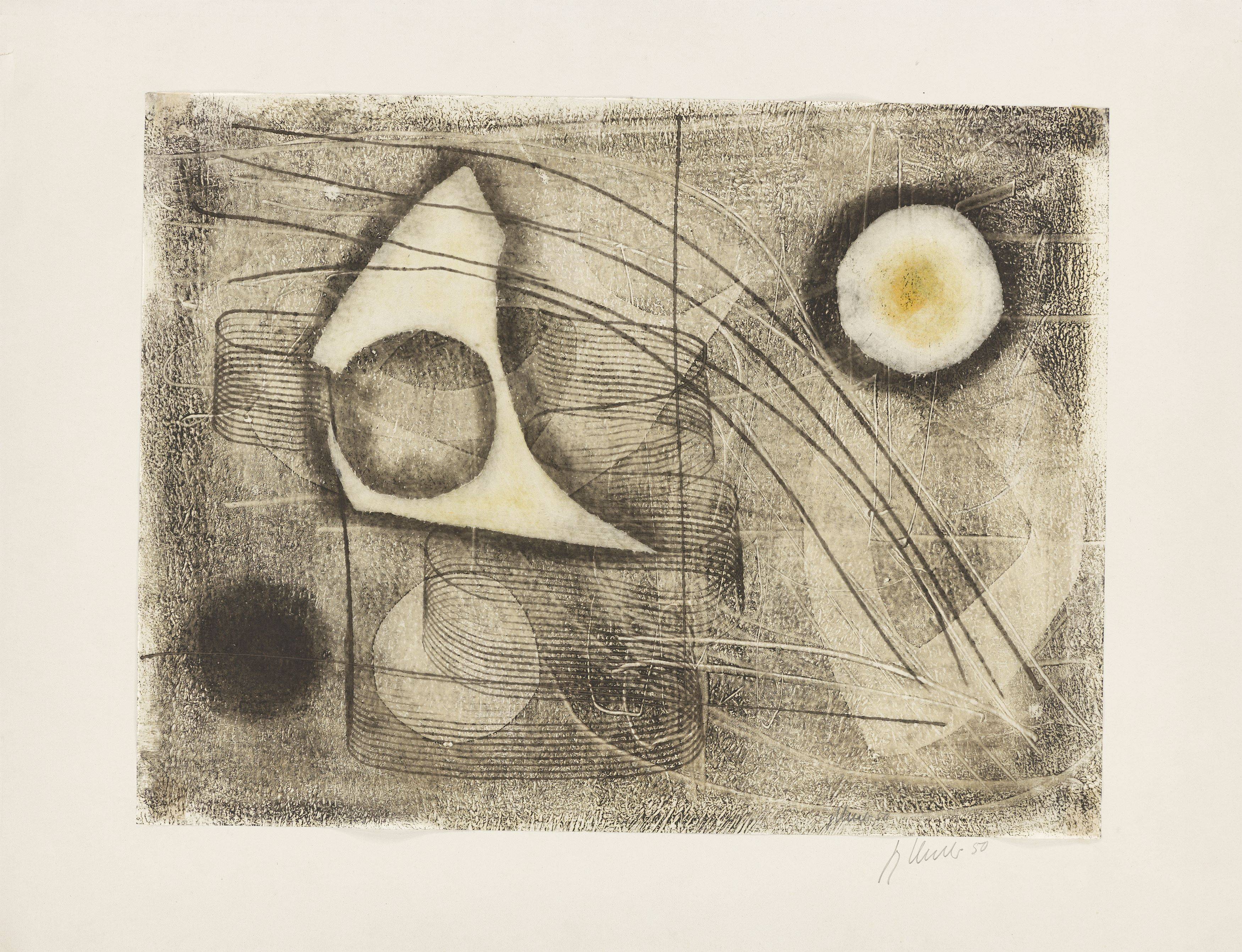 This picture shows the following artwork: Fritz Winter. Vor dem Tag (Before the day). 1950.