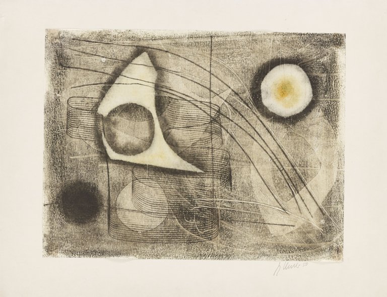 This picture shows the following artwork: Fritz Winter. Vor dem Tag (Before the day). 1950.
