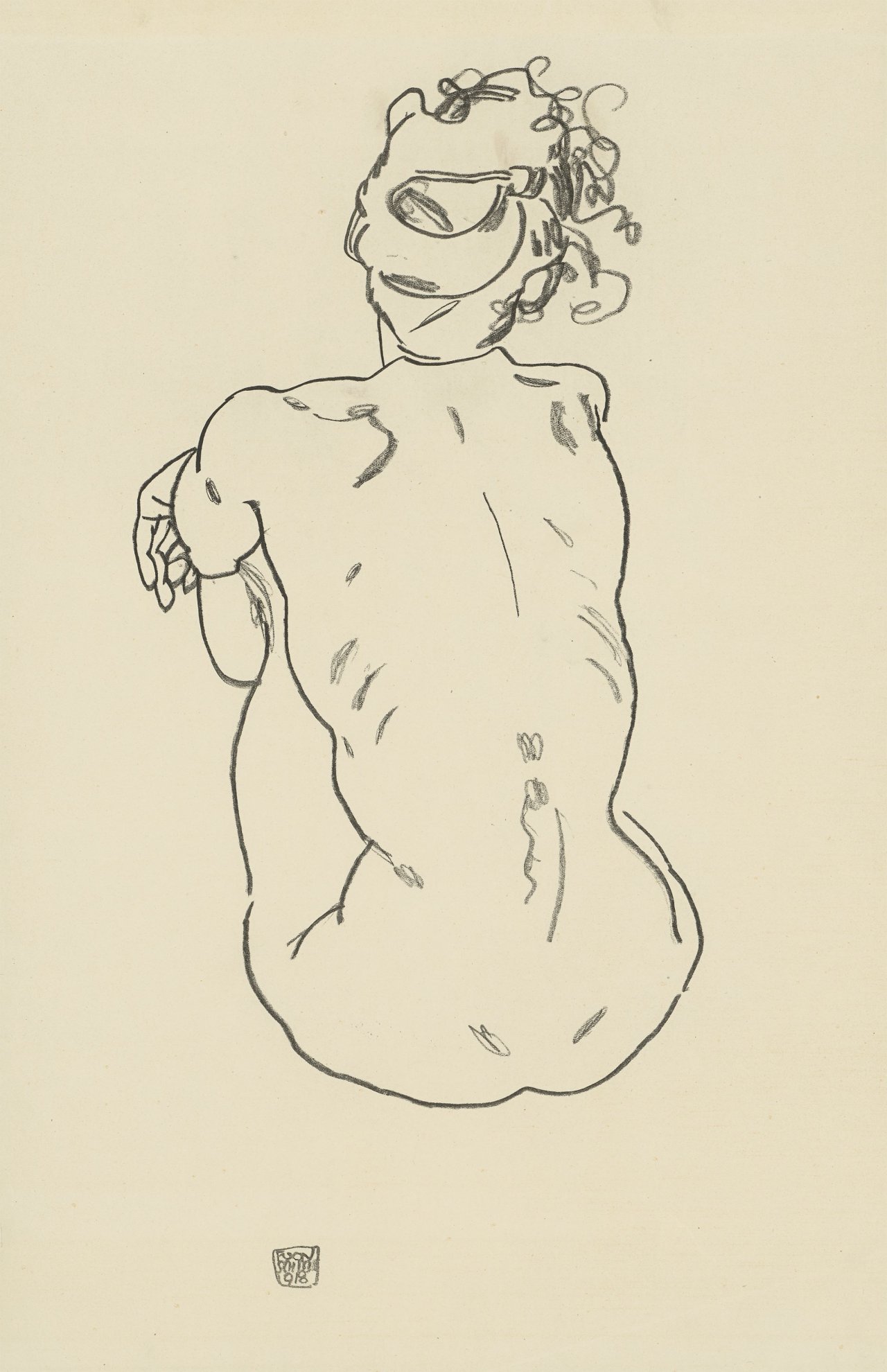 Auf diesem Bild ist das folgende Kunstwerk zu sehen: Egon Schiele. Handzeichnungen. 1910-18/20.