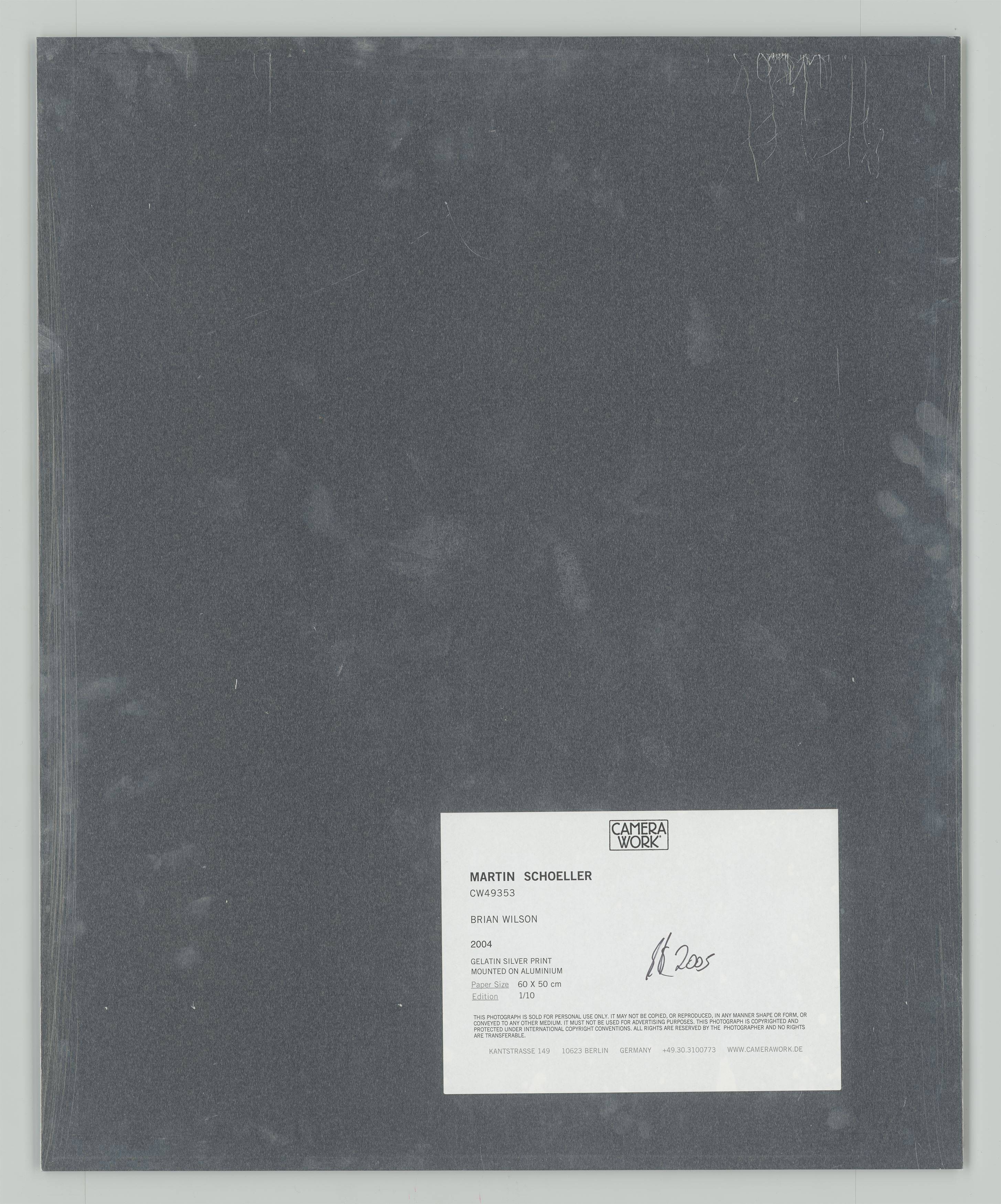 Auf diesem Bild ist das folgende Kunstwerk zu sehen: Martin Schoeller. Brian Wilson. 2004.