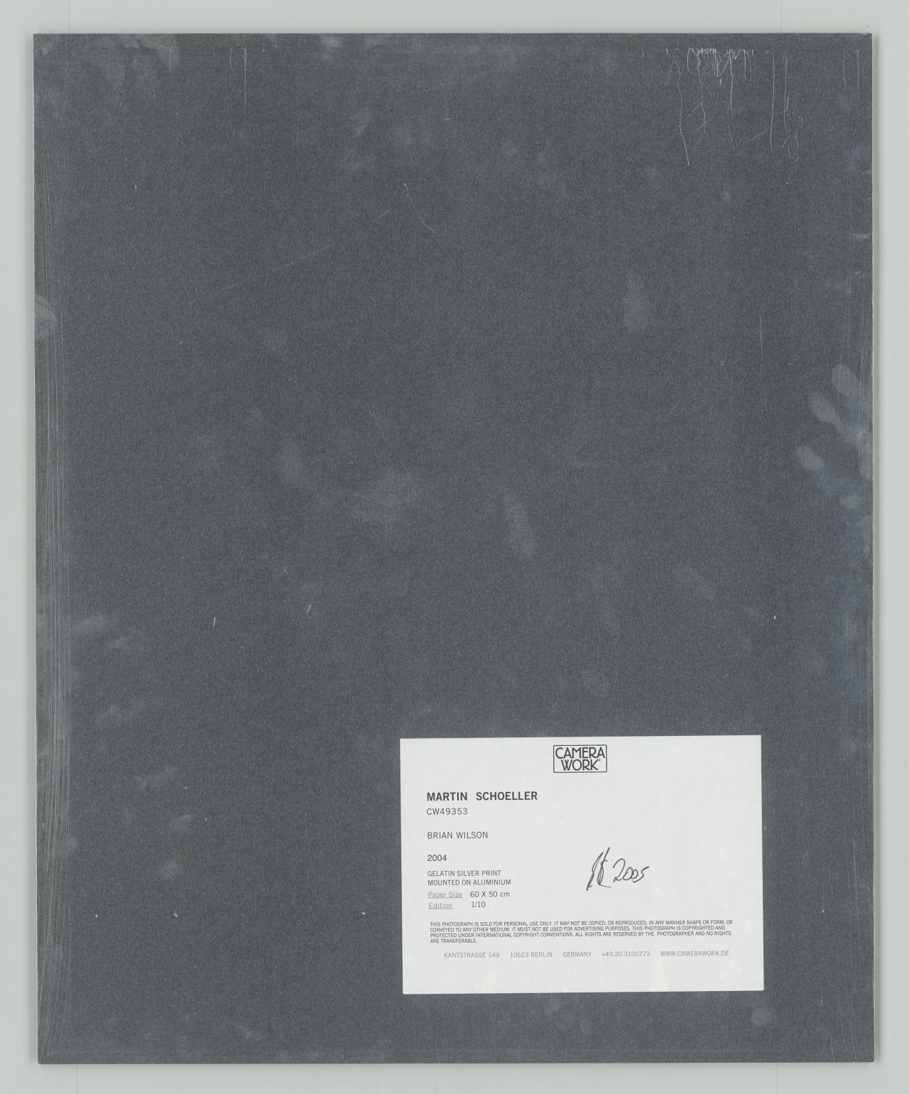 Auf diesem Bild ist das folgende Kunstwerk zu sehen: Martin Schoeller. Brian Wilson. 2004.