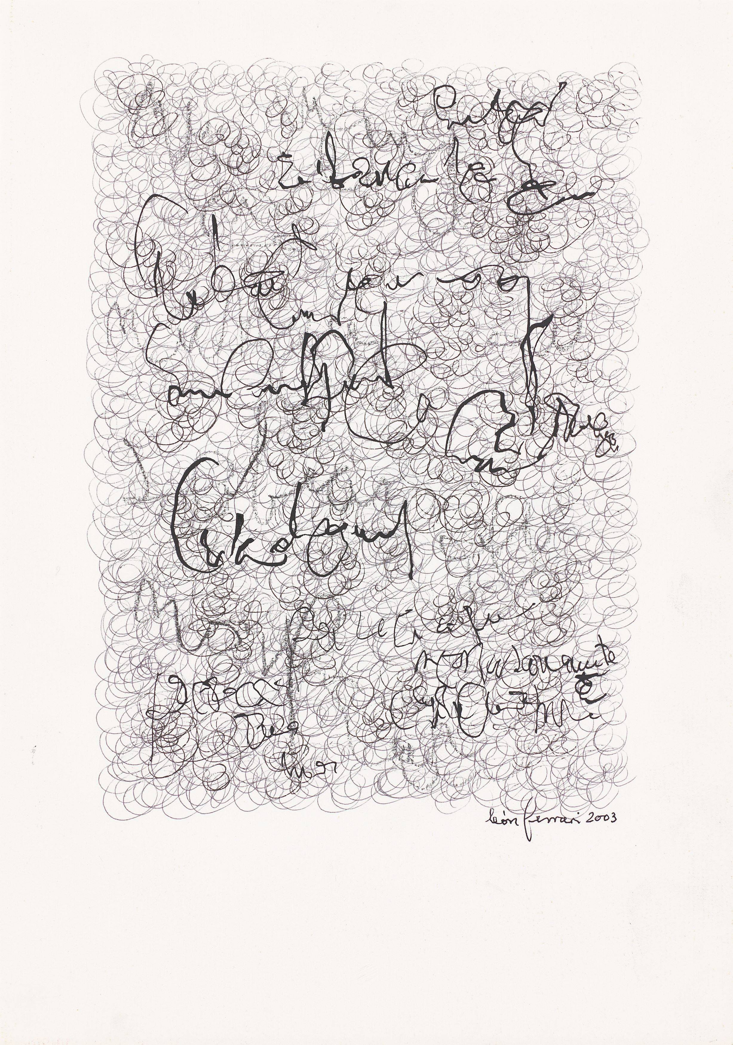Auf diesem Bild ist das folgende Kunstwerk zu sehen: León Ferrari. Ohne Titel. 2003.