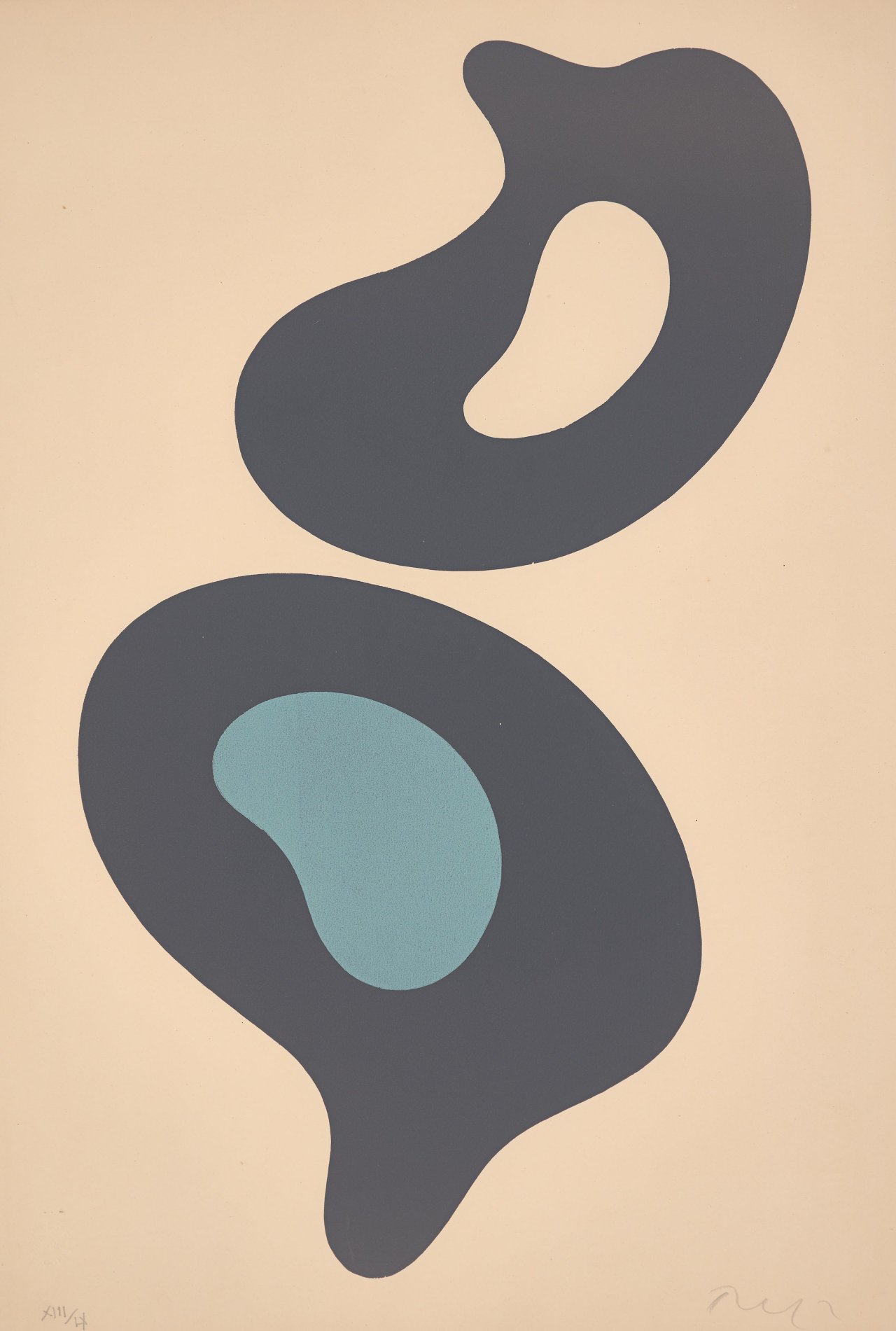 This picture shows the following artwork: Hans (Jean) Arp. ”Configuration”. 1951.