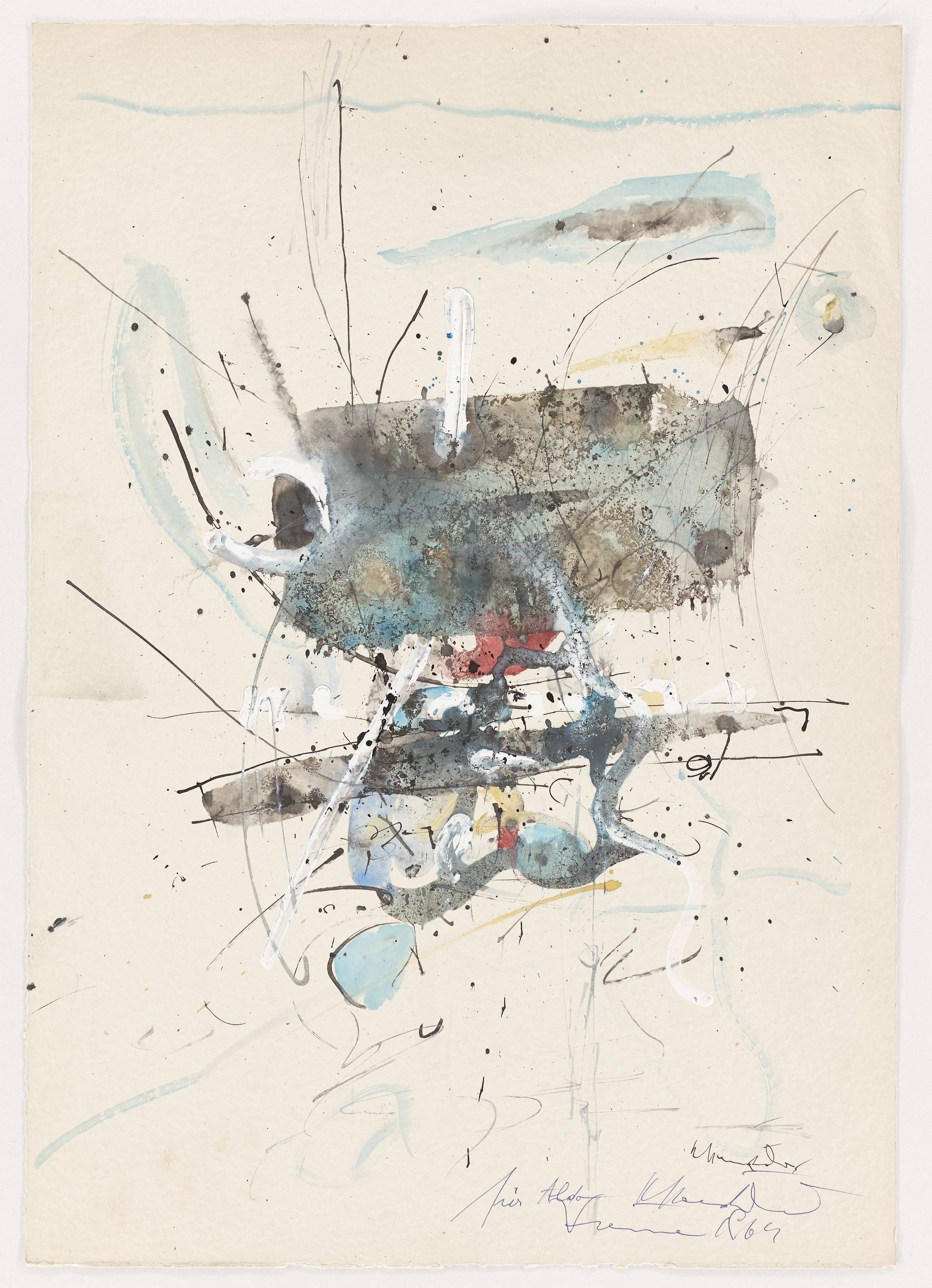 Auf diesem Bild ist das folgende Kunstwerk zu sehen: Hans Staudacher. Ohne Titel. Um 1964.