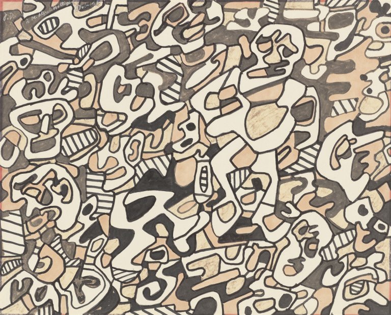 This picture shows the following artwork: Jean Dubuffet. „Logologie“. 1967.
