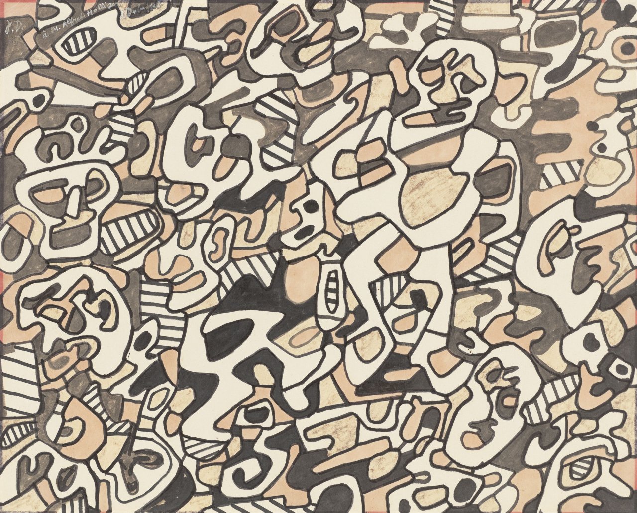 This picture shows the following artwork: Jean Dubuffet. „Logologie“. 1967.