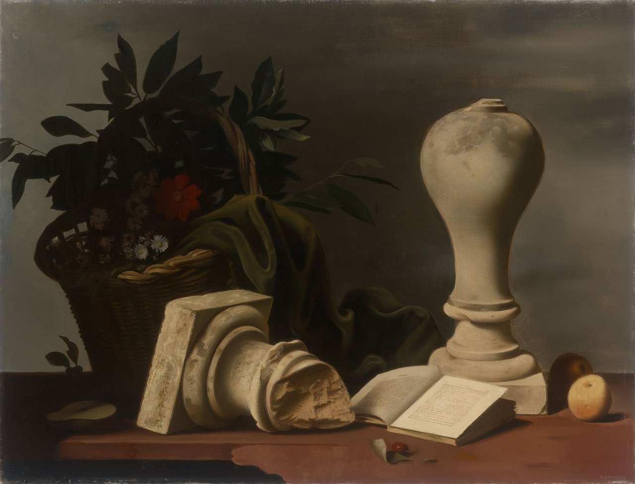 This picture shows the following artwork: Raoul Hynckes. ”LE BALUSTRE”.