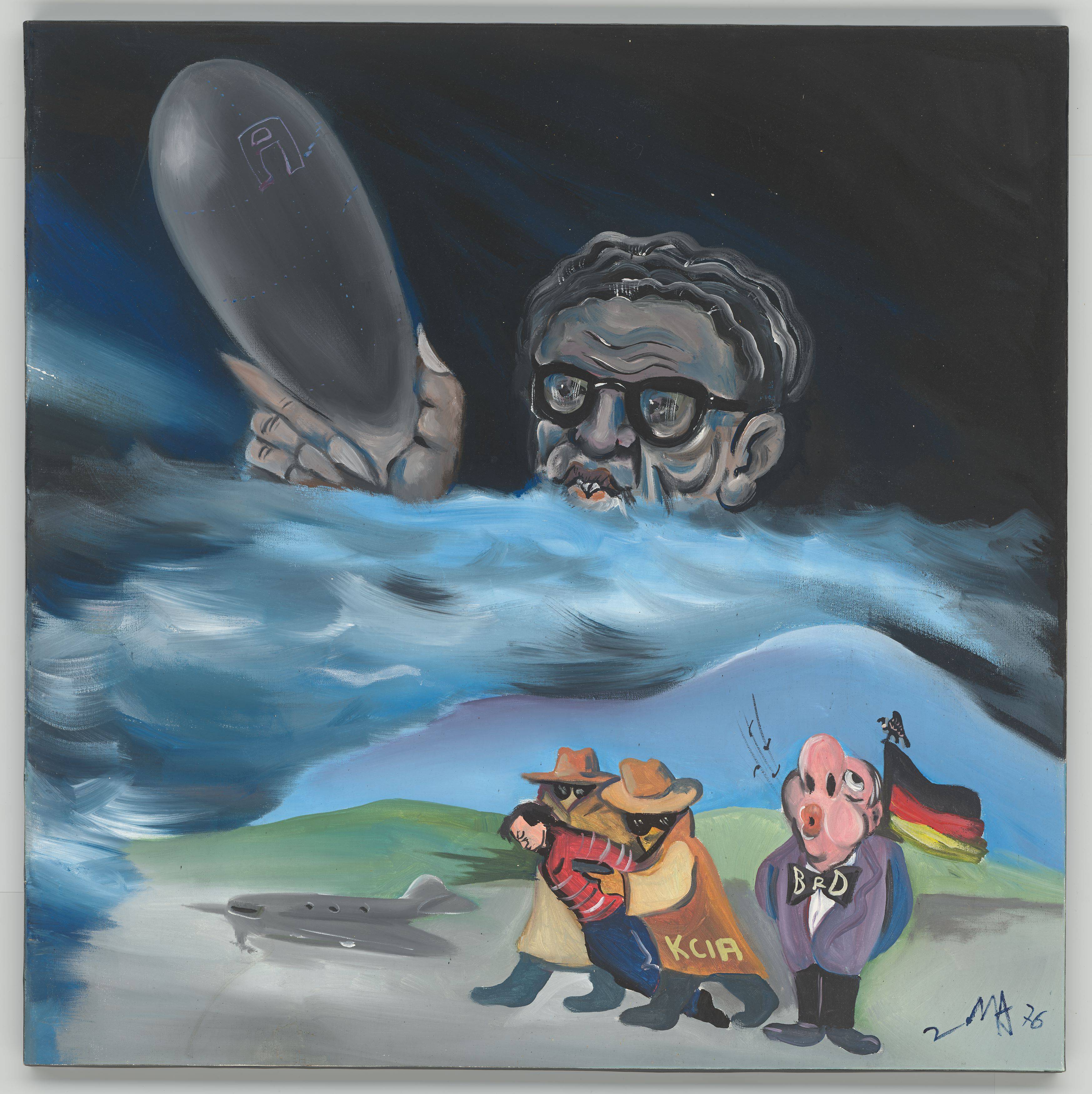 This picture shows the following artwork: Jörg Immendorff. Untitled. 1976.