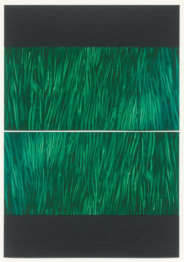 Auf diesem Bild ist das folgende Kunstwerk zu sehen: Frank Gerritz. „Green Structure“. 2009.
