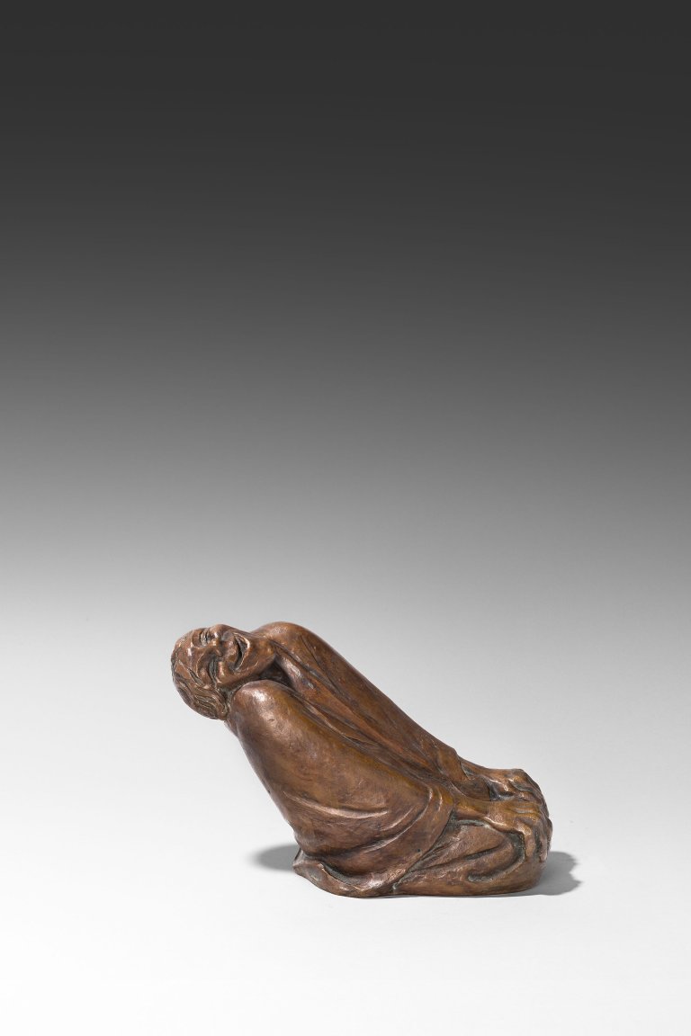 This picture shows the following artwork: Ernst Barlach. ”Lachende Alte”. Circa 1936/37.