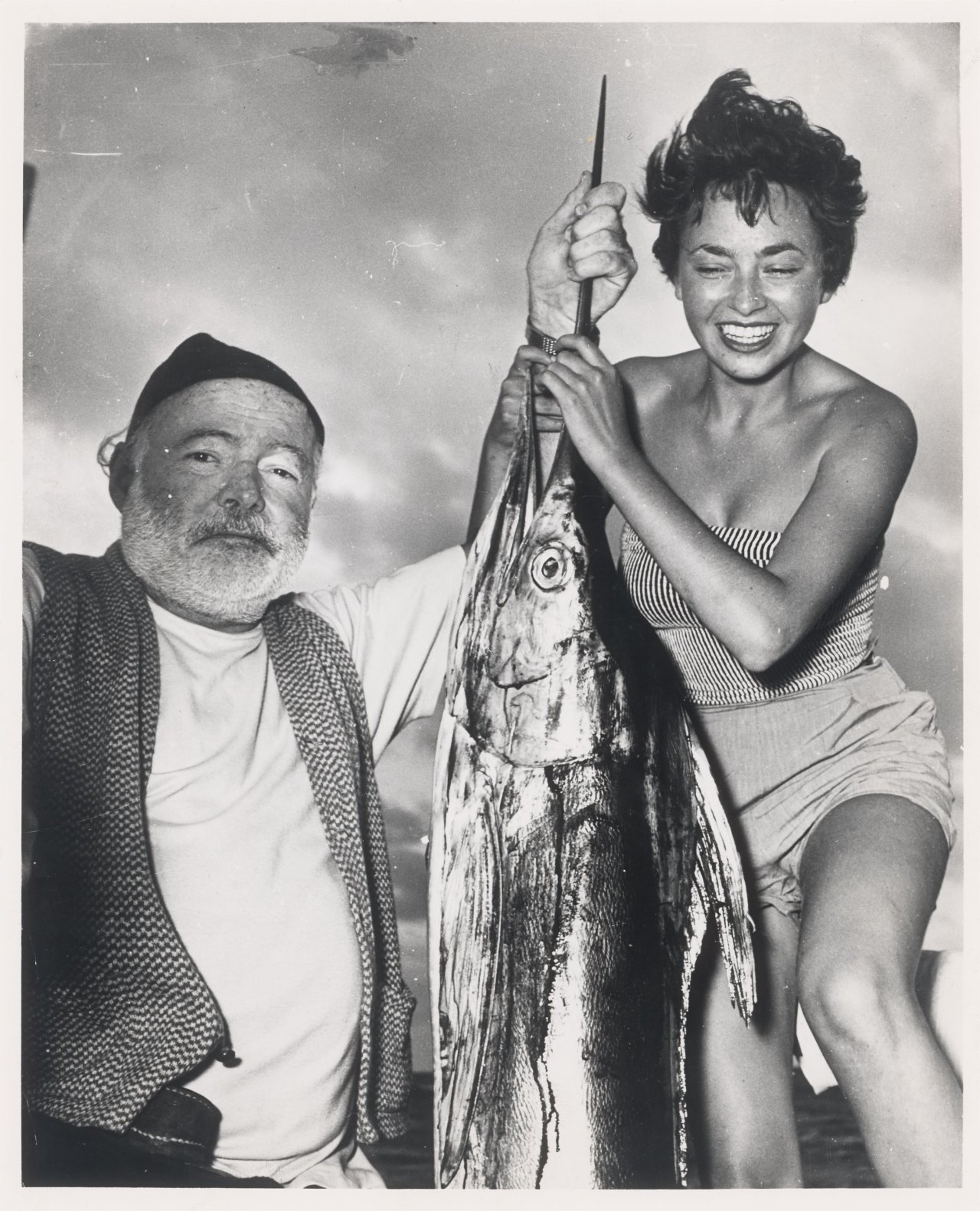 This picture shows the following artwork: Inge Feltrinelli. Ernest Hemingway & Inge Feltrinelli. 1953.