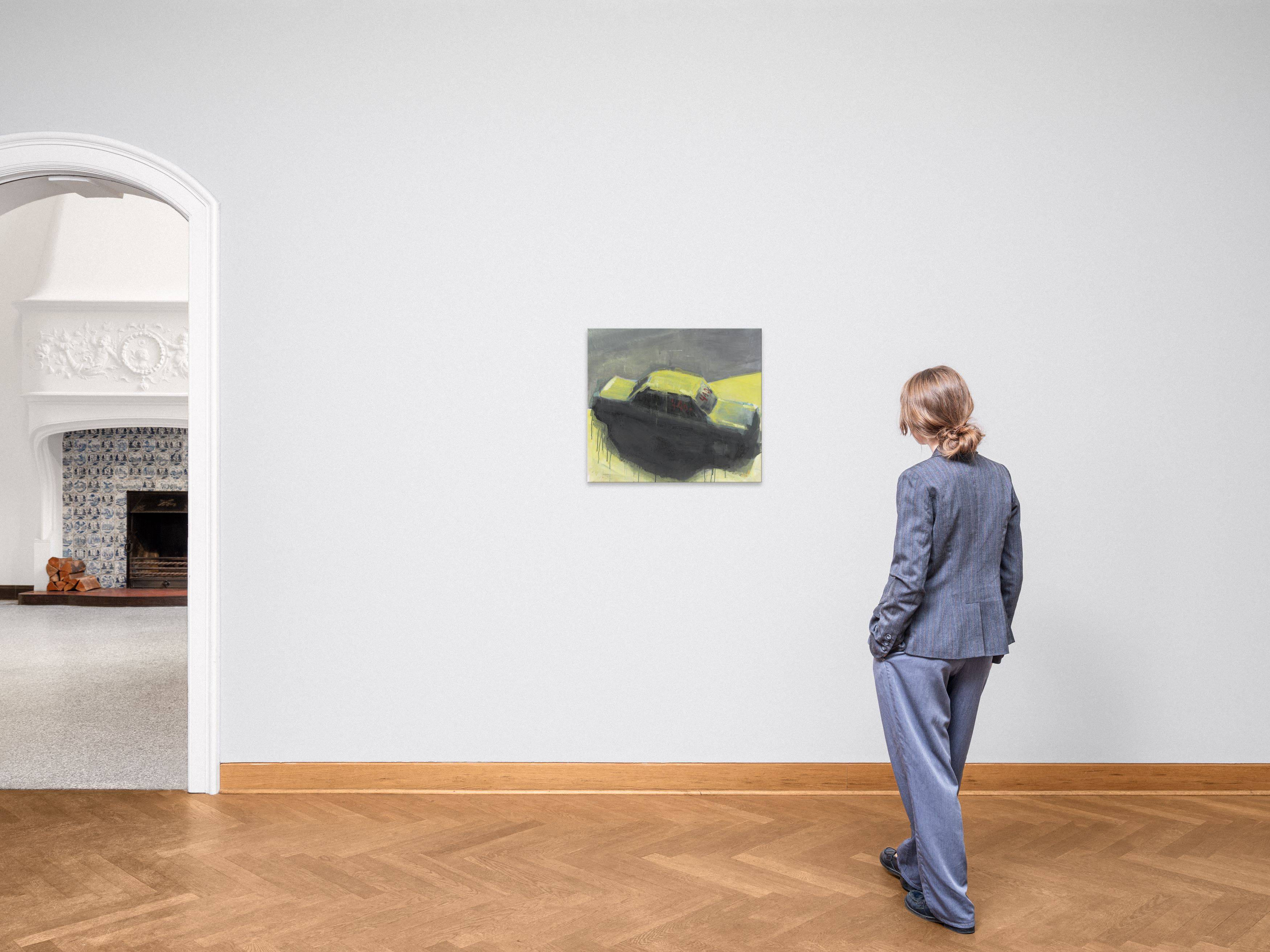 This picture shows the following artwork: Matthias Weischer. ”Auto”. 1998.