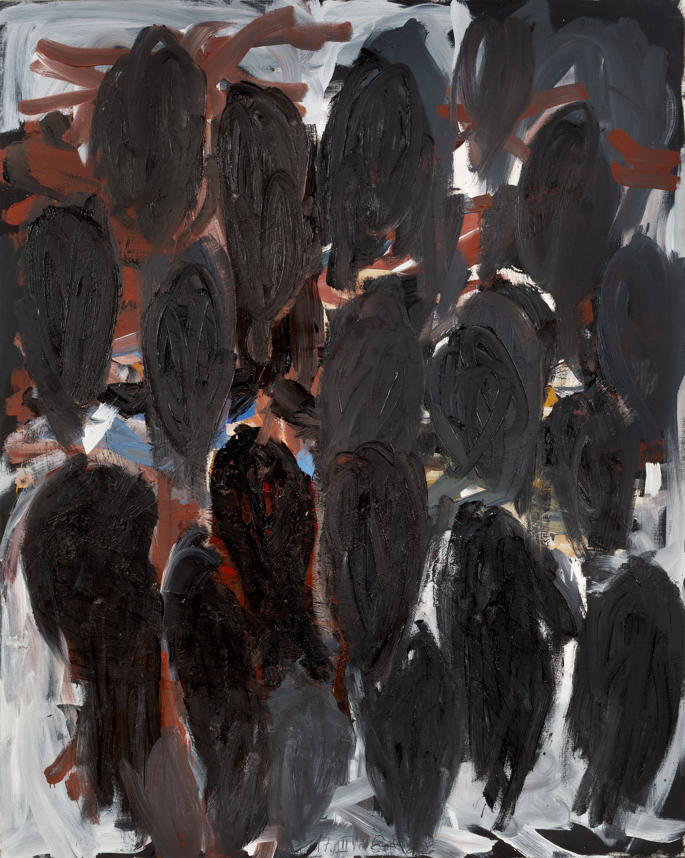 This picture shows the following artwork: Georg Baselitz. ”Tränen”. 1986.