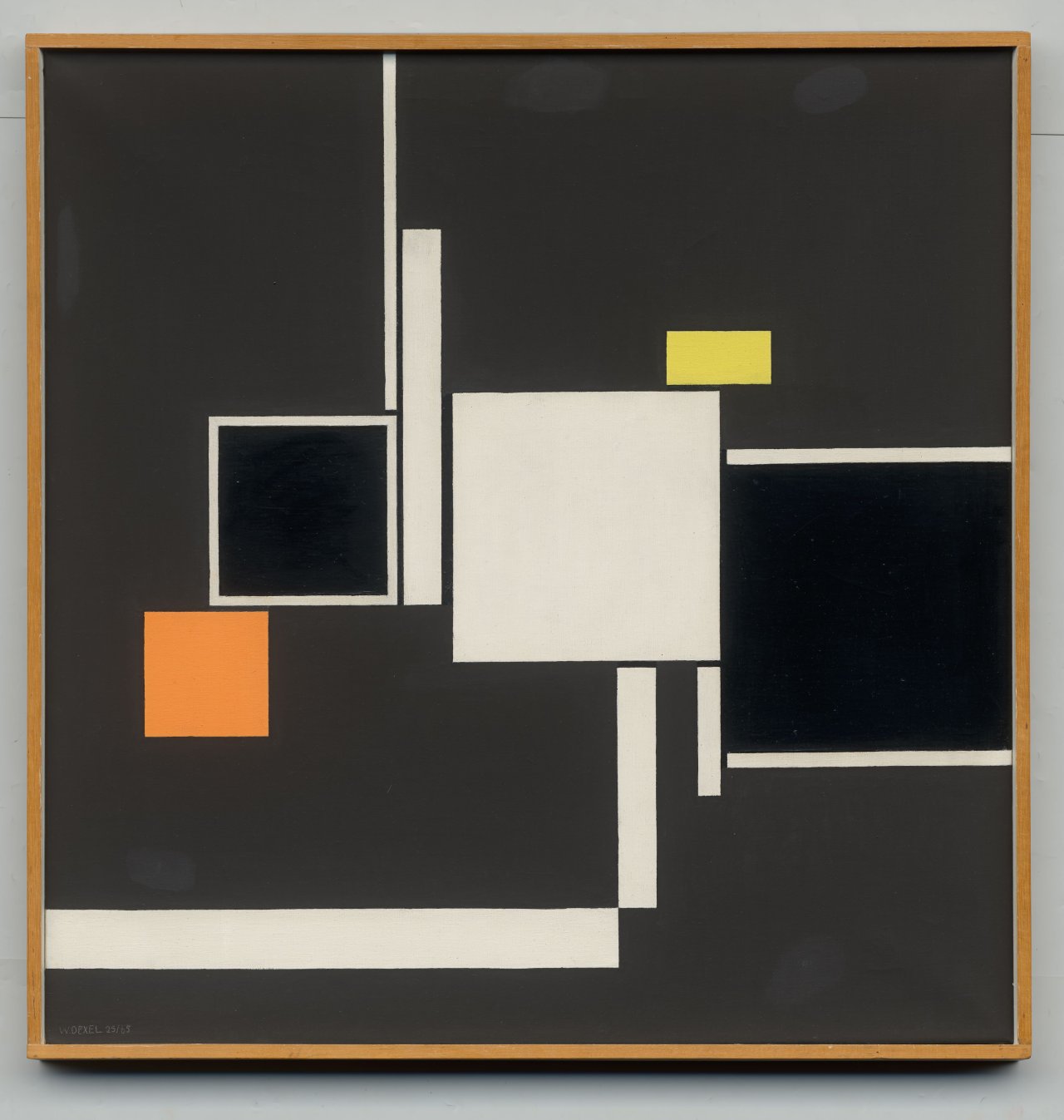 Auf diesem Bild ist das folgende Kunstwerk zu sehen: Walter Dexel. „Quadrate 25“. 1925/65.