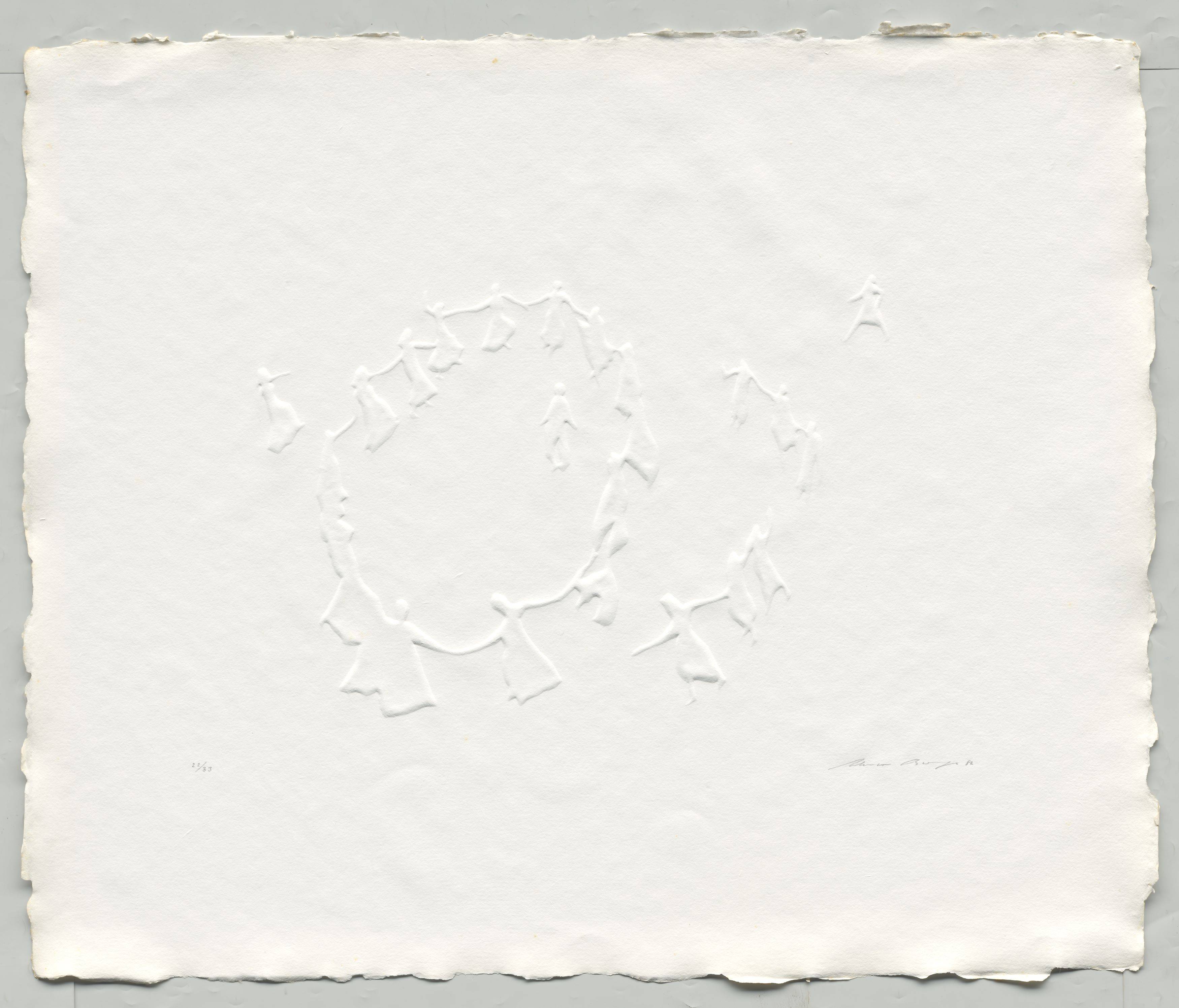 Auf diesem Bild ist das folgende Kunstwerk zu sehen: Werner Berges. „Begegnungen“. 1982.