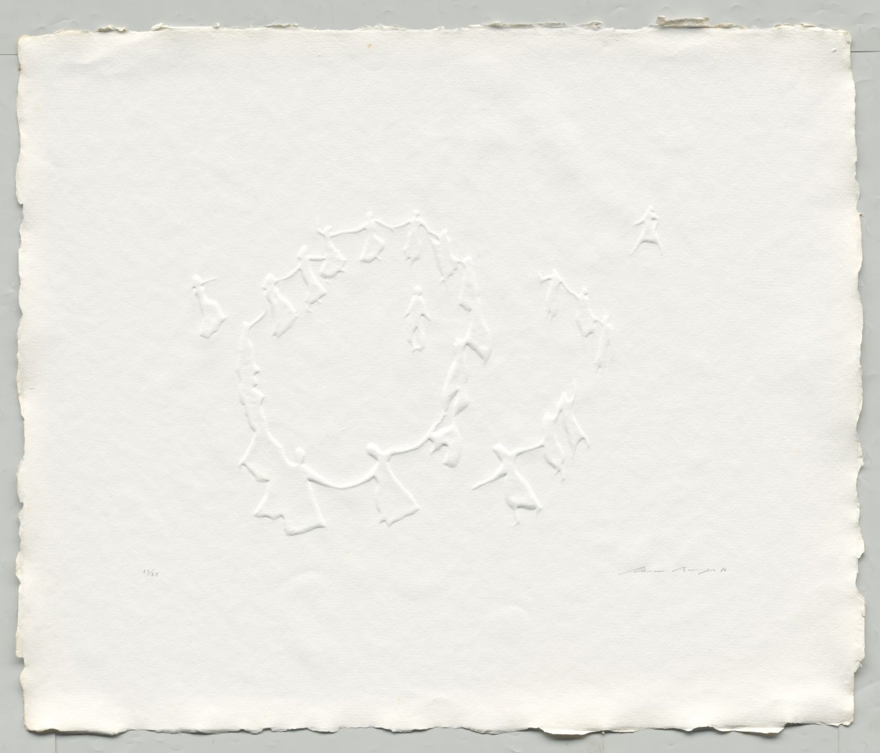 Auf diesem Bild ist das folgende Kunstwerk zu sehen: Werner Berges. „Begegnungen“. 1982.