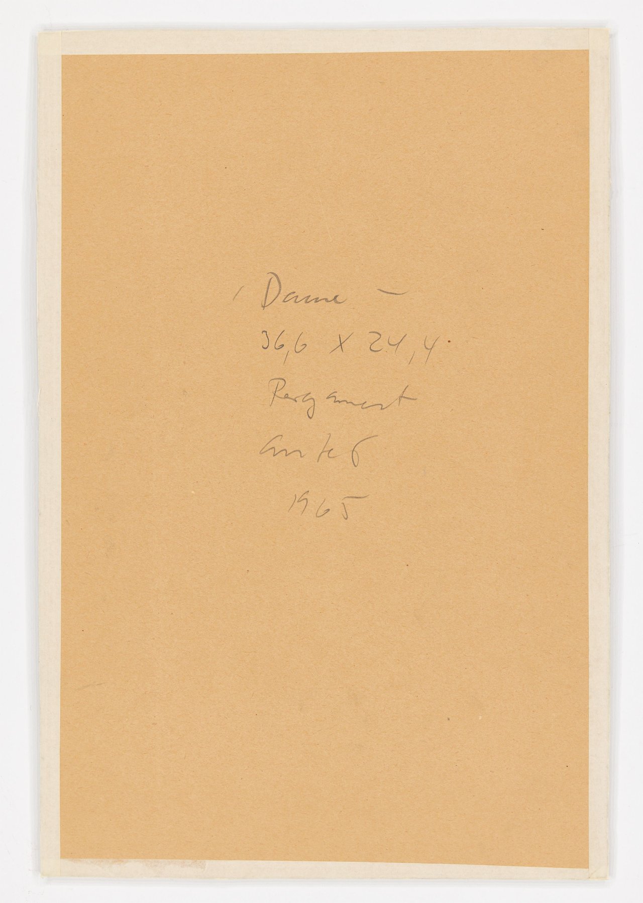 This picture shows the following artwork: Horst Antes. ”Dame”. 1965.