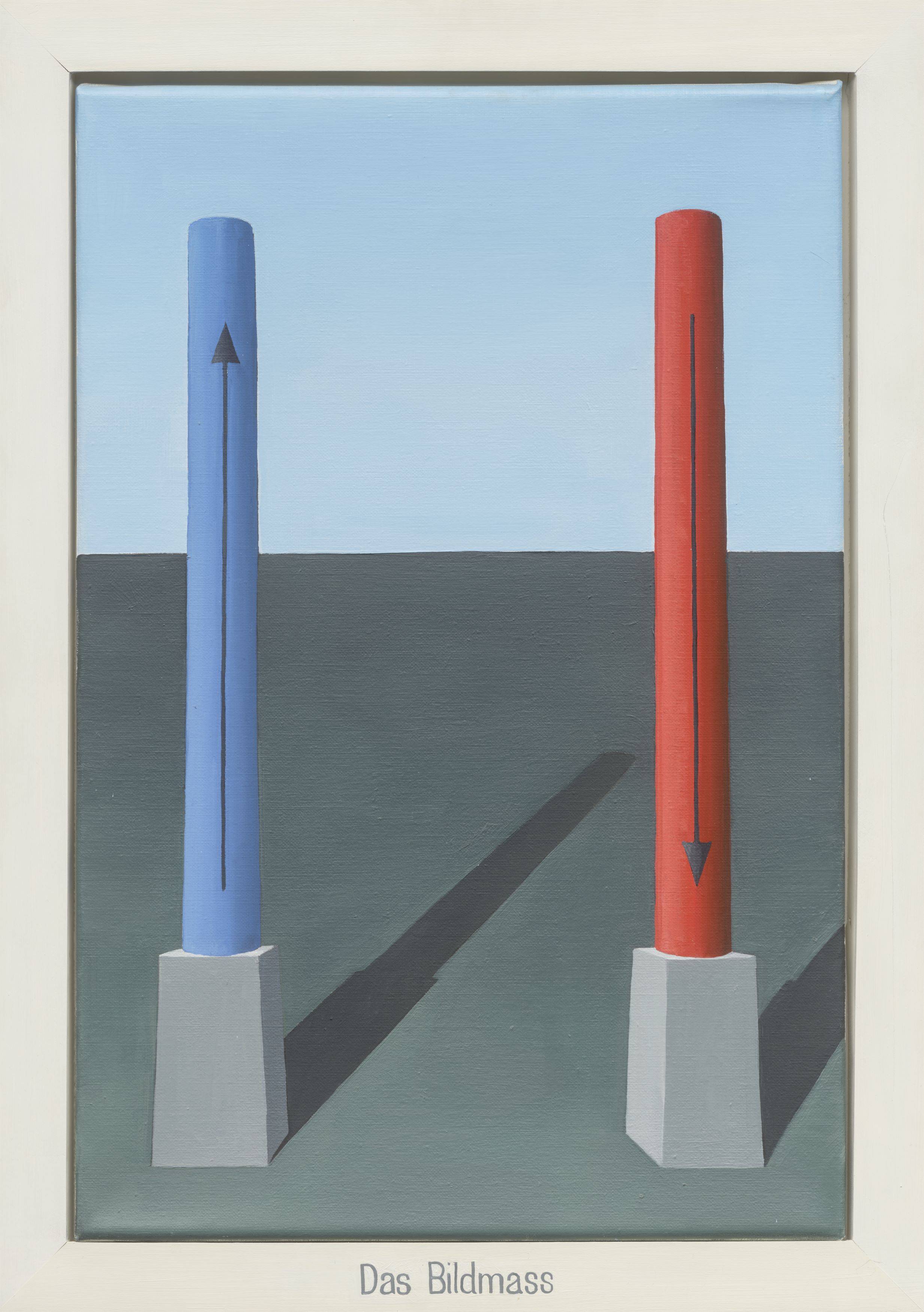 This picture shows the following artwork: Thomas Huber. ”Das Bildmass”. 1989.