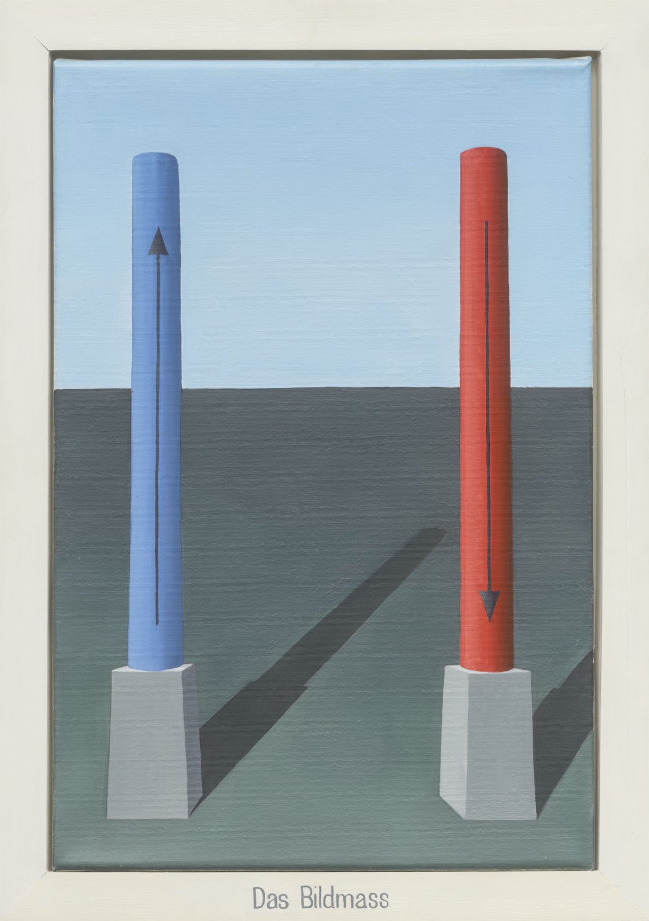 This picture shows the following artwork: Thomas Huber. ”Das Bildmass”. 1989.